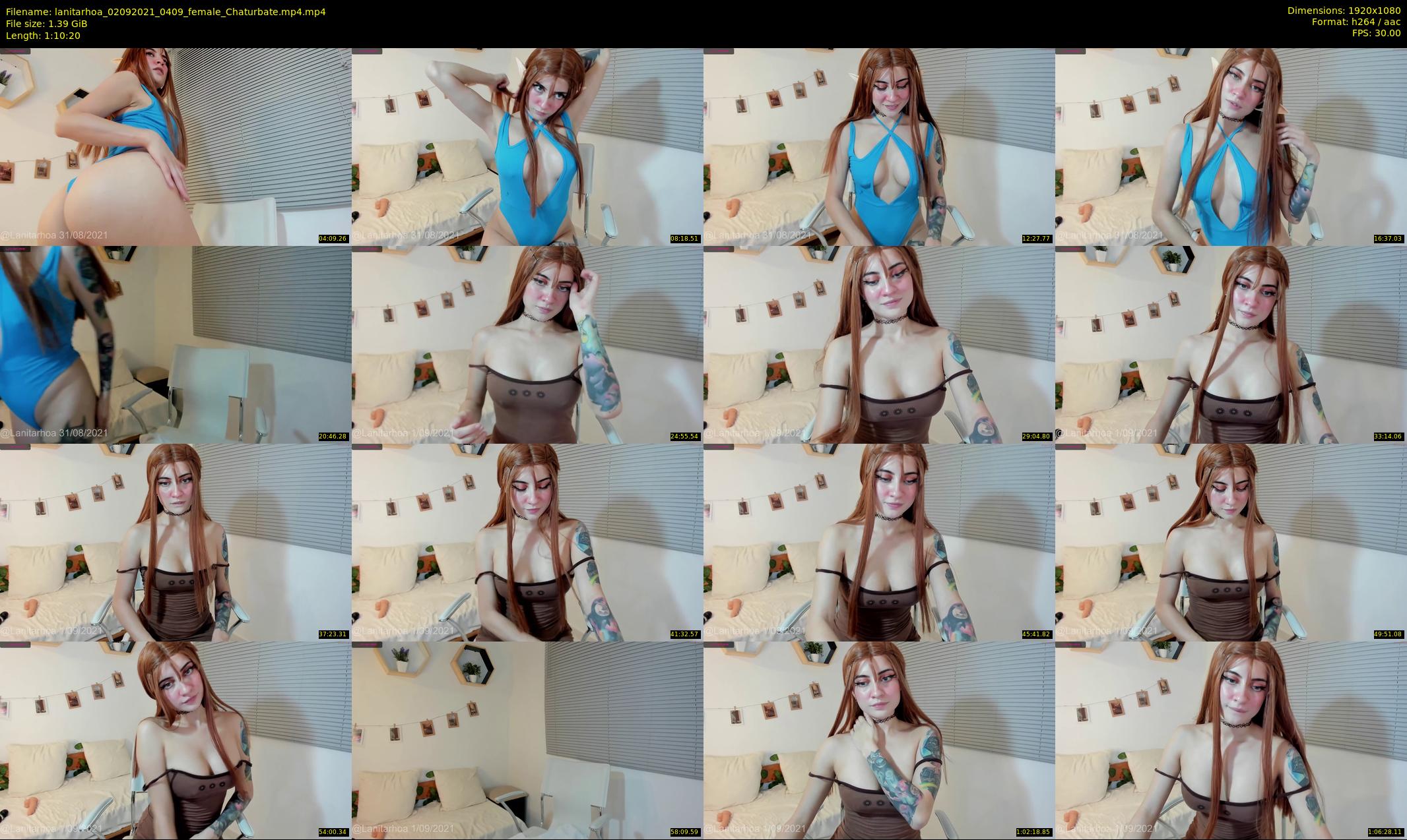 lanitarhoa — 71 minute Chaturbate female cam show recording, 1080p, Sep 2, 2021