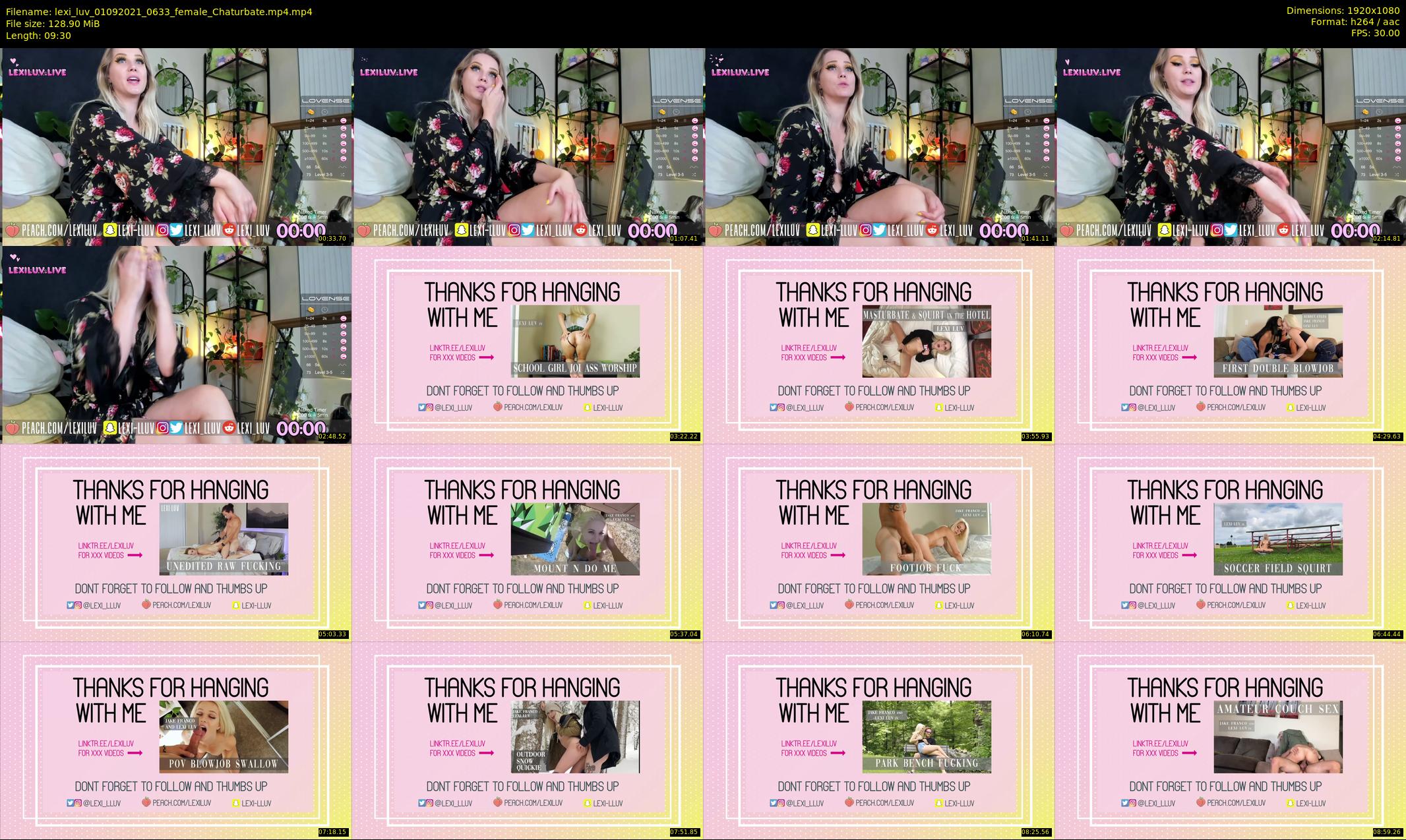 lexi_luv — 10 minute Chaturbate female cam show recording, 1080p, Sep 1, 2021