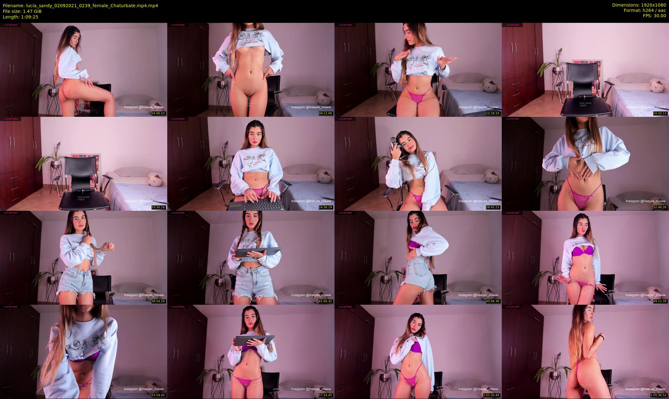 lucia_sandy — 70 minute Chaturbate female cam show recording, 1080p, Sep 2, 2021