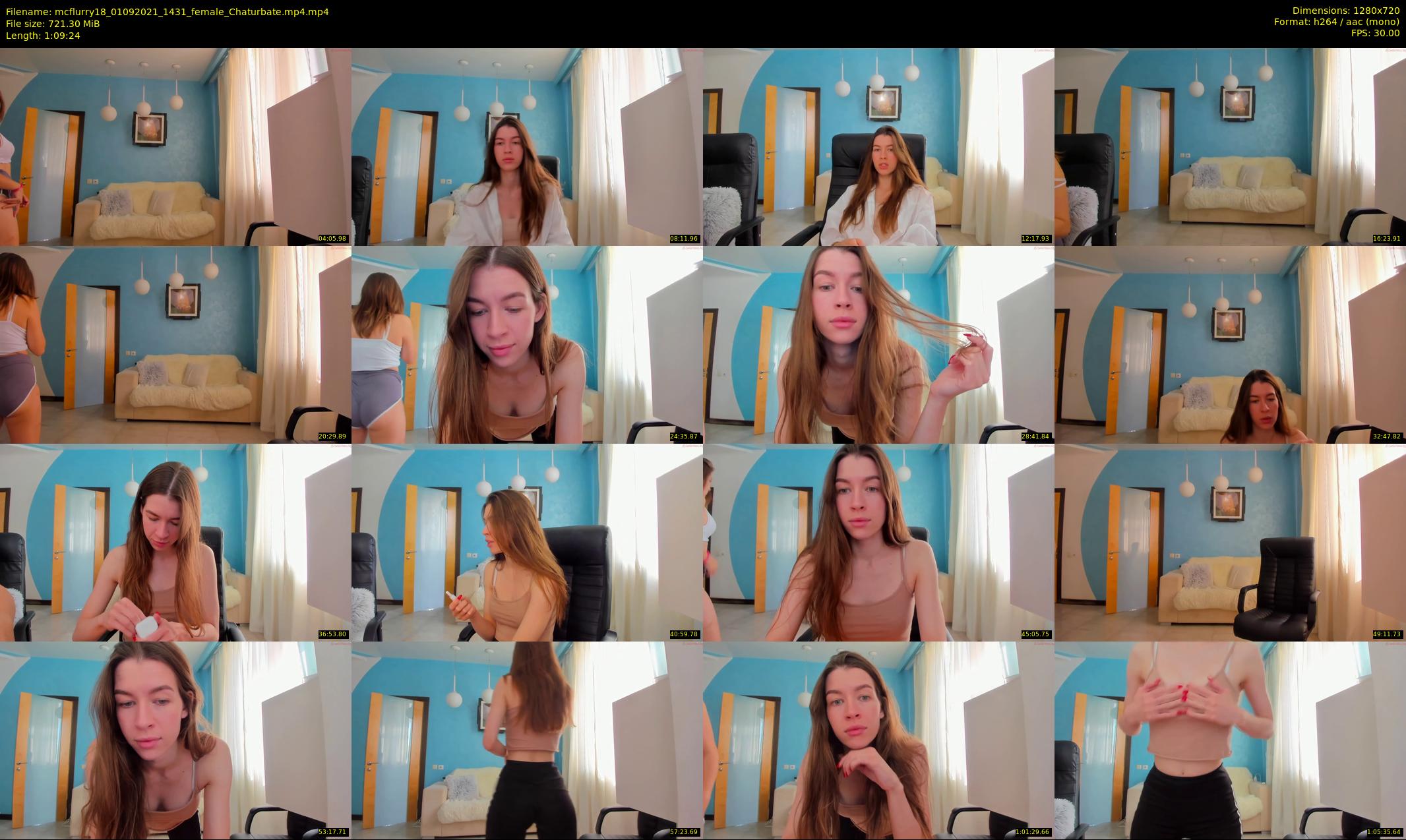 mcflurry18 — 70 minute Chaturbate female cam show recording, 720p, Sep 1, 2021