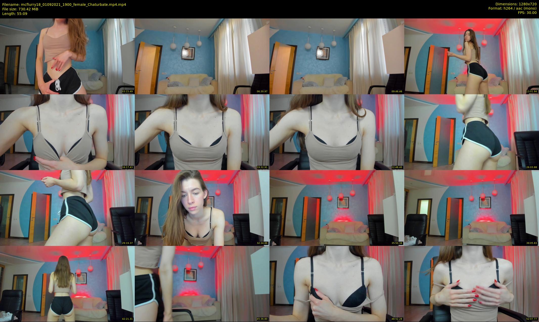 mcflurry18 — 56 minute Chaturbate female cam show recording, 720p, Sep 1, 2021
