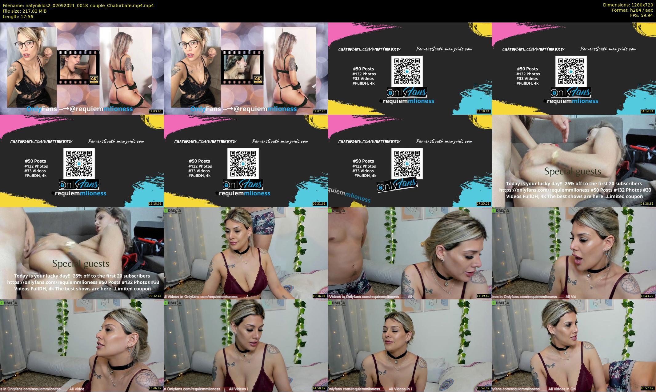natyniklos2 — 18 minute Chaturbate couple cam show recording, 720p, Sep 2, 2021