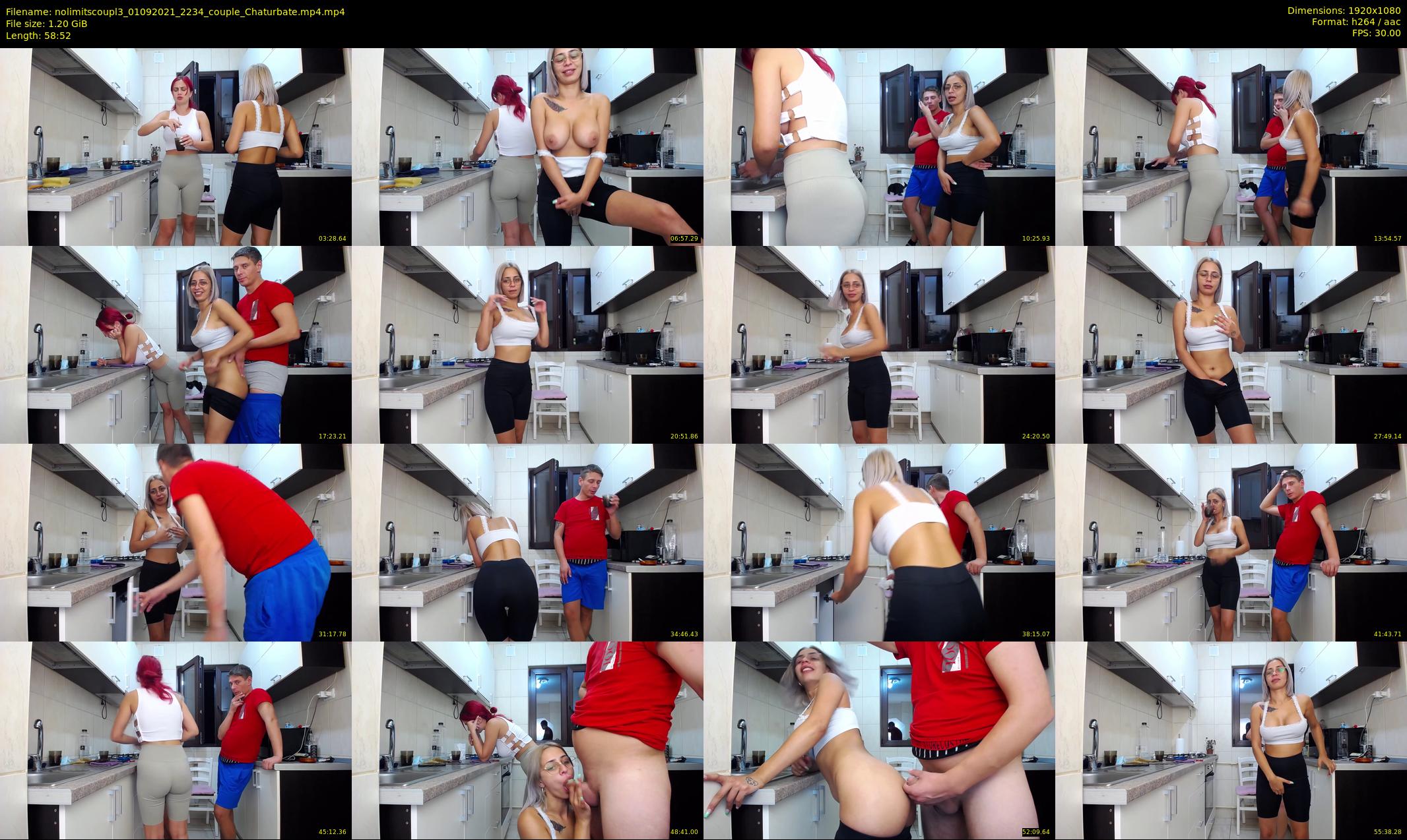 nolimitscoupl3 — 59 minute Chaturbate couple cam show recording, 1080p, Sep 1, 2021
