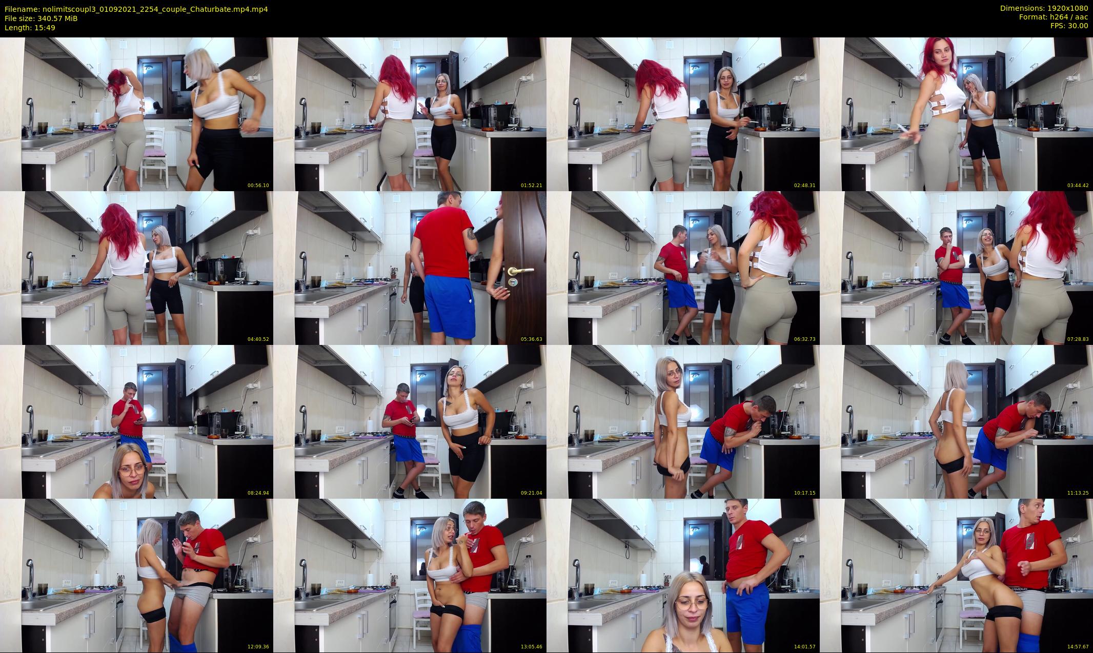 nolimitscoupl3 — 16 minute Chaturbate couple cam show recording, 1080p, Sep 1, 2021