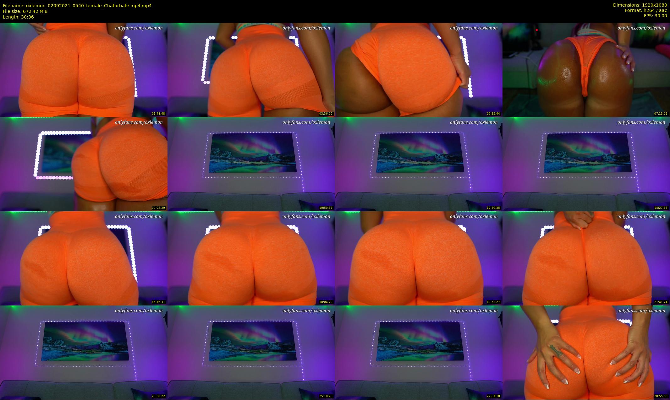 oxlemon — 31 minute Chaturbate female cam show recording, 1080p, Sep 2, 2021
