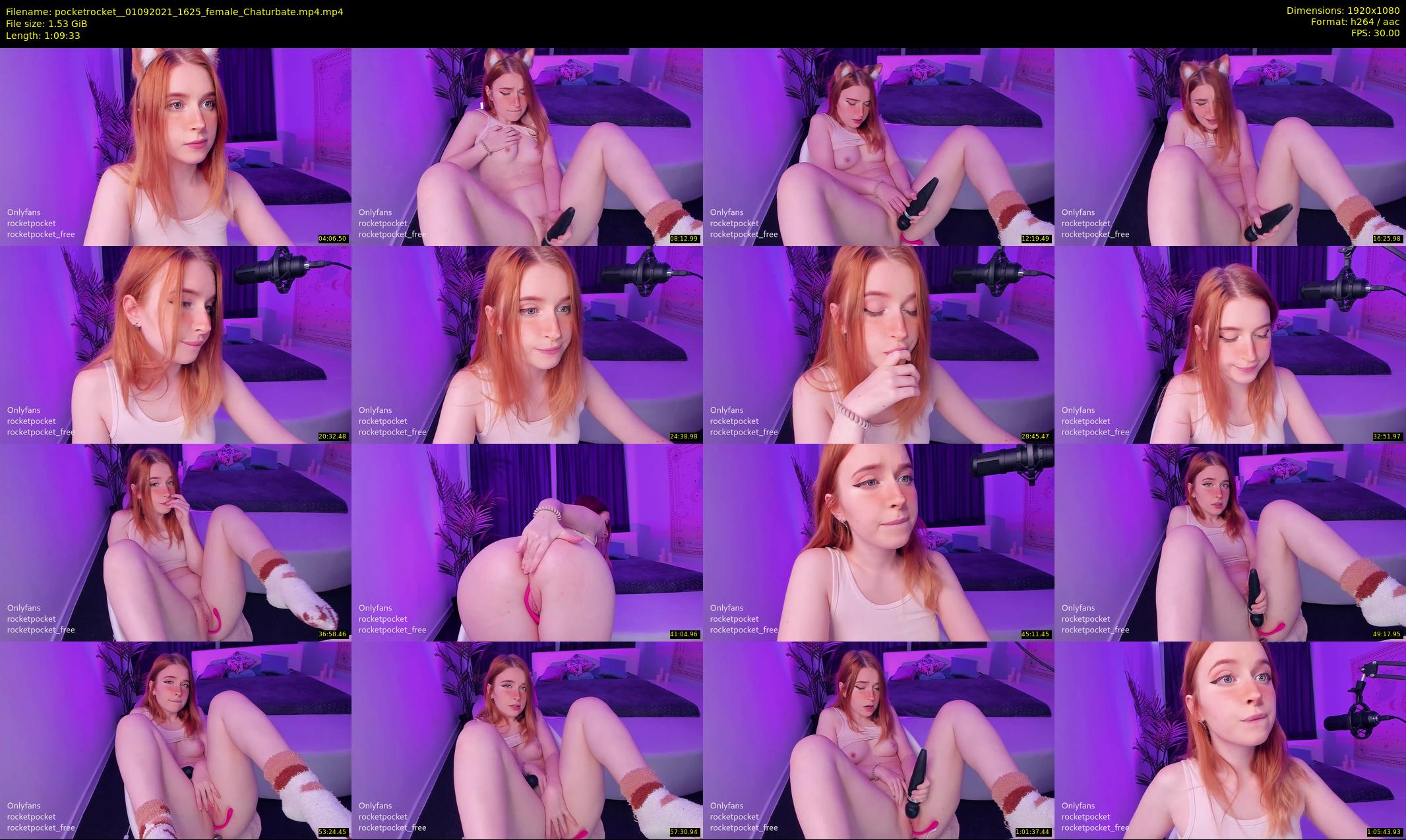 pocketrocket_ — 70 minute Chaturbate female cam show recording, 1080p, Sep 1, 2021