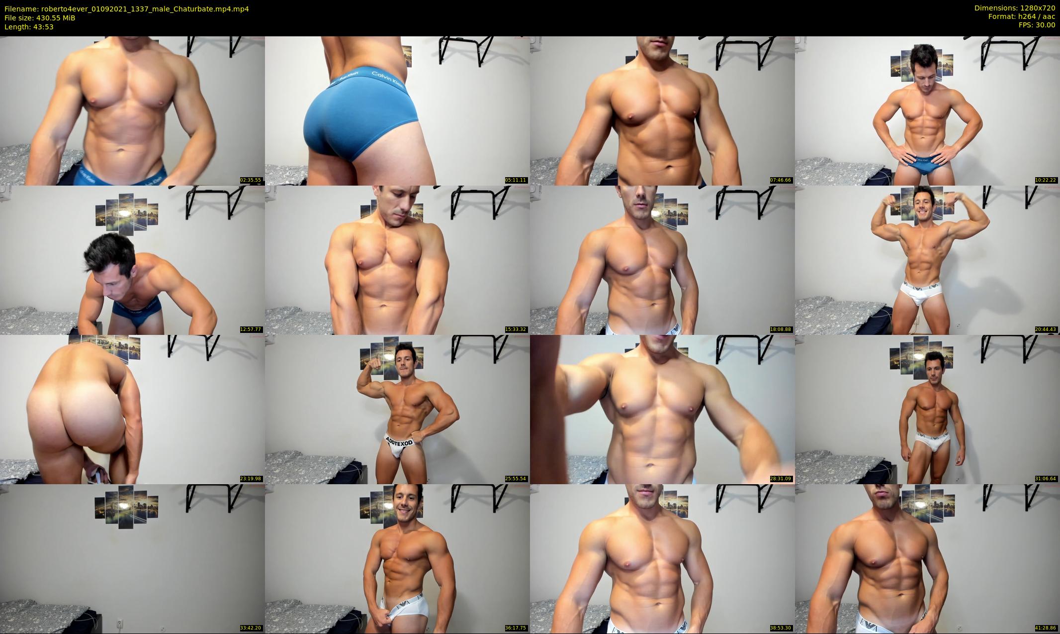 roberto4ever — 44 minute Chaturbate male cam show recording, 720p, Sep 1, 2021