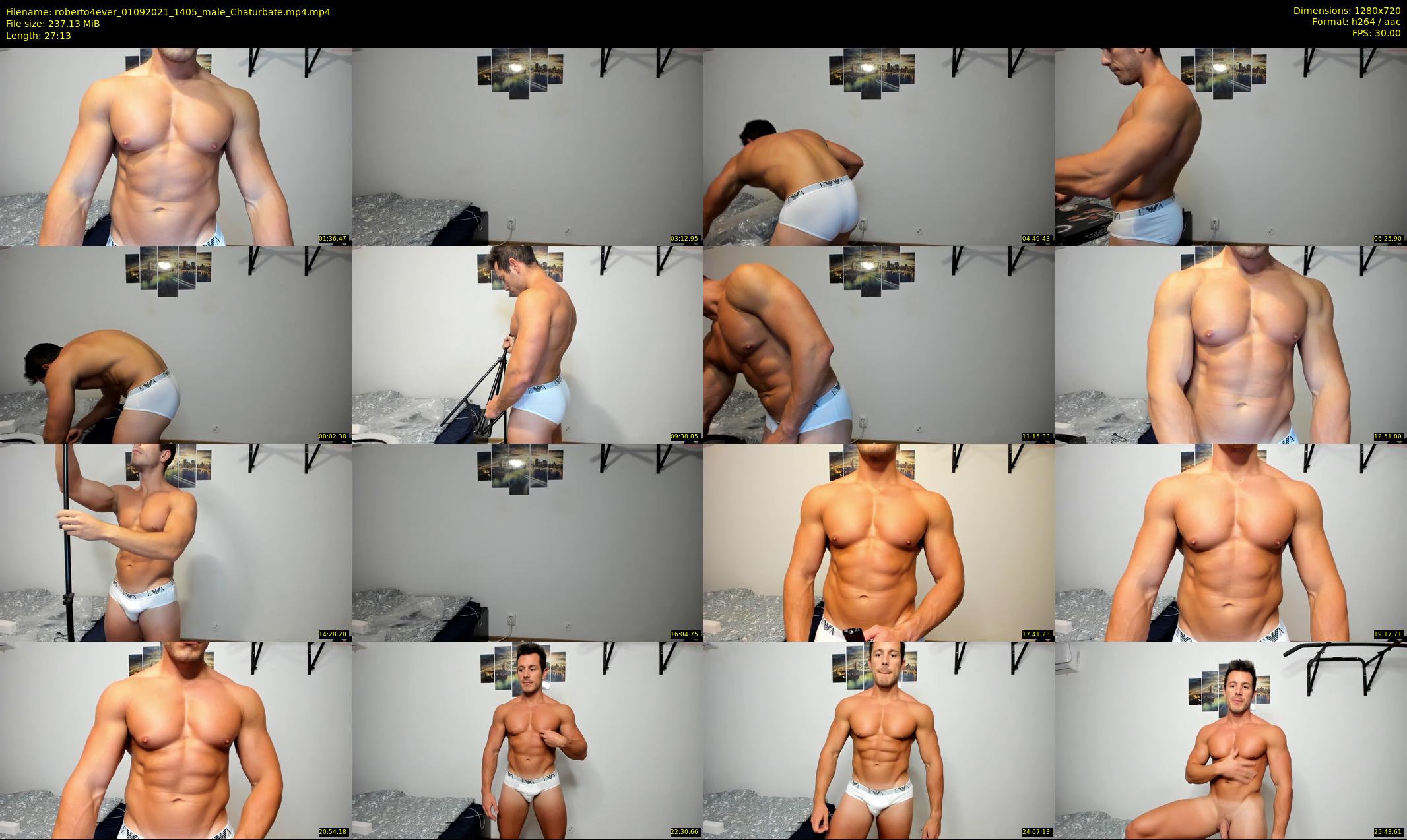 roberto4ever — 28 minute Chaturbate male cam show recording, 720p, Sep 1, 2021