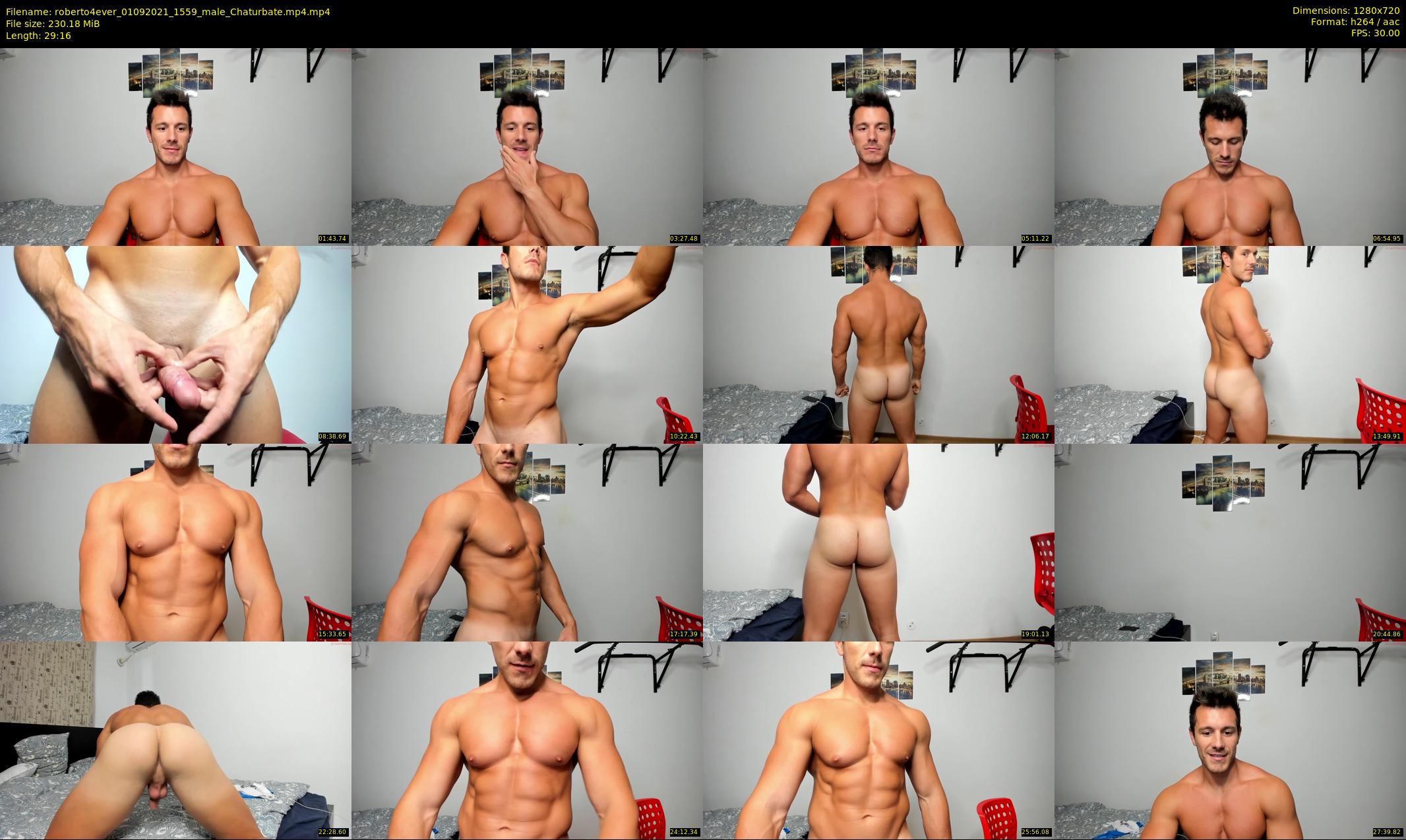 roberto4ever — 30 minute Chaturbate male cam show recording, 720p, Sep 1, 2021