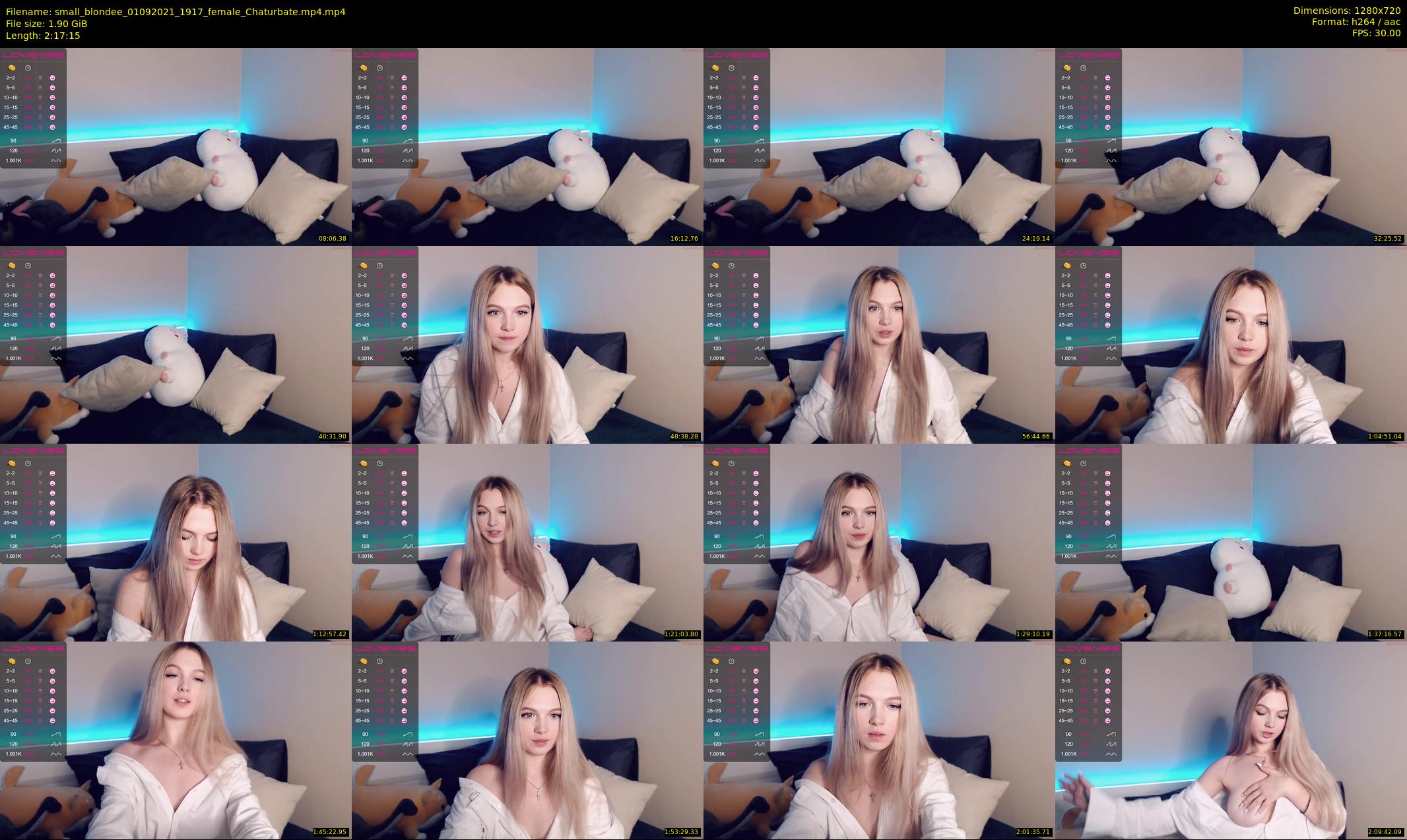 small_blondee — 138 minute Chaturbate female cam show recording, 720p, Sep 1, 2021