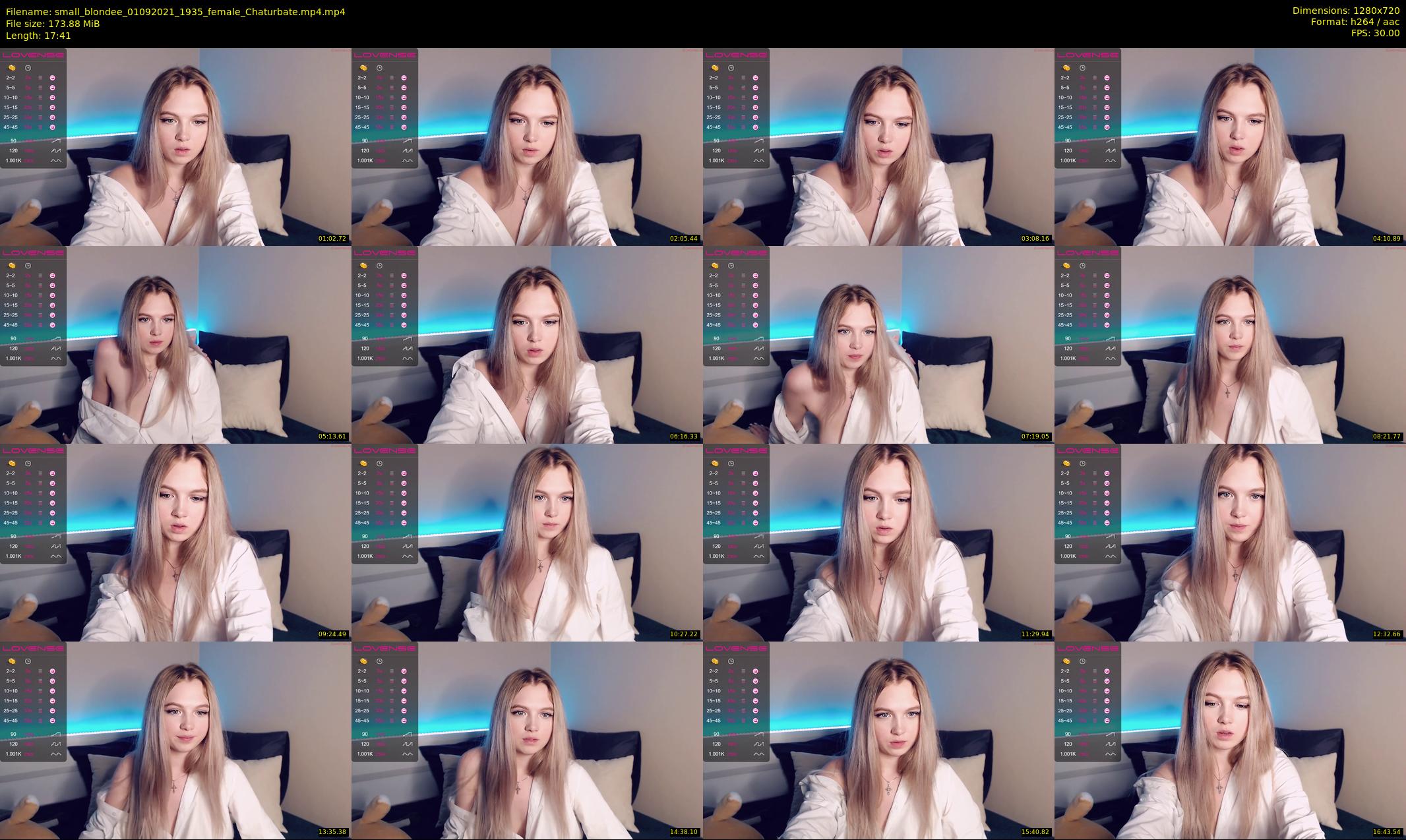 small_blondee — 18 minute Chaturbate female cam show recording, 720p, Sep 1, 2021