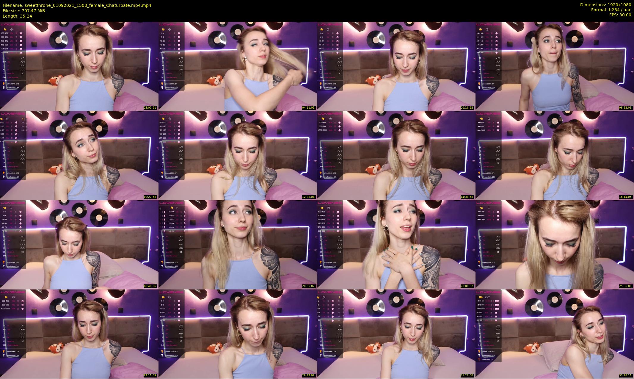 sweetthrone — 36 minute Chaturbate couple cam show recording, 1080p, Sep 1, 2021