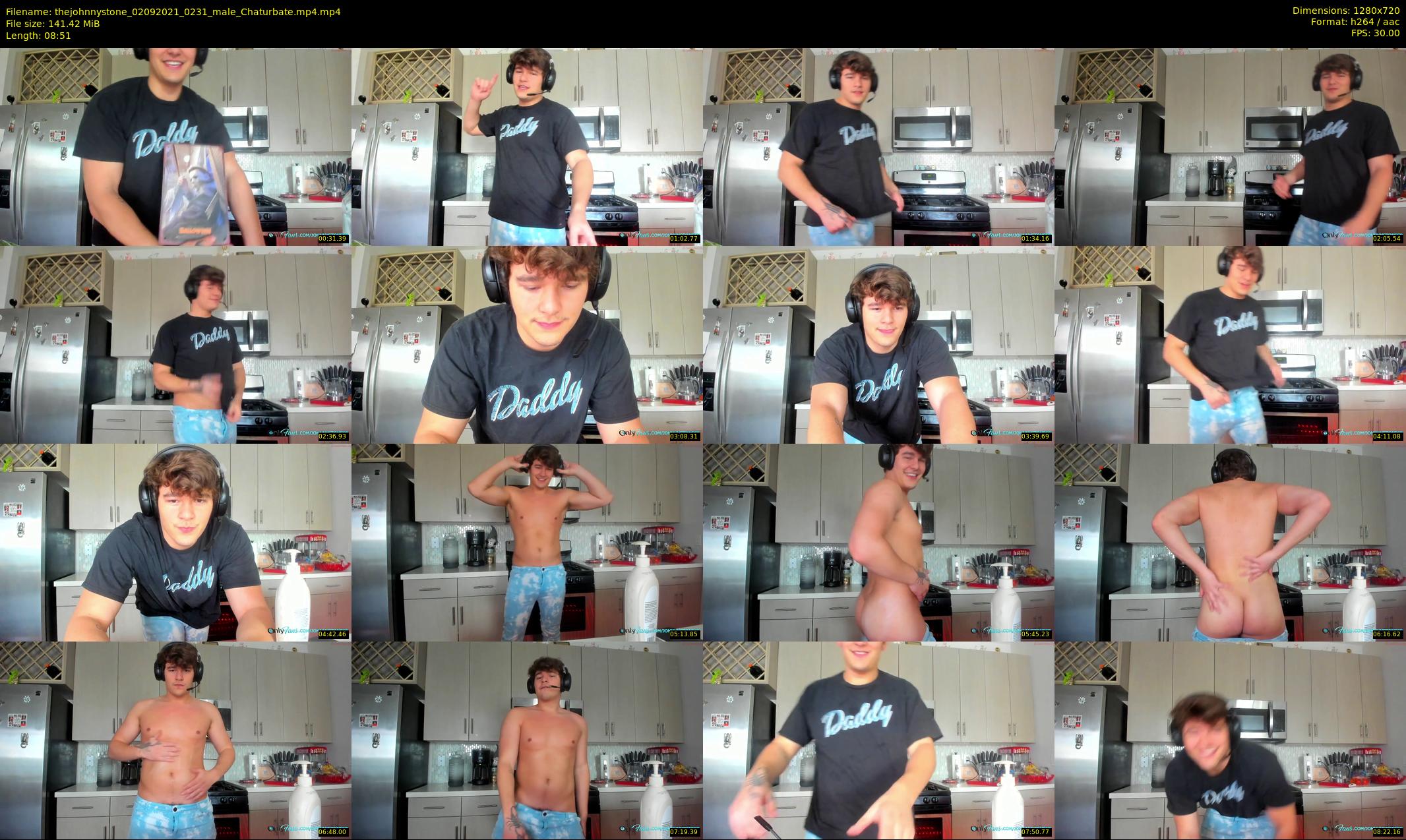 thejohnnystone — 9 minute Chaturbate male cam show recording, 720p, Sep 2, 2021