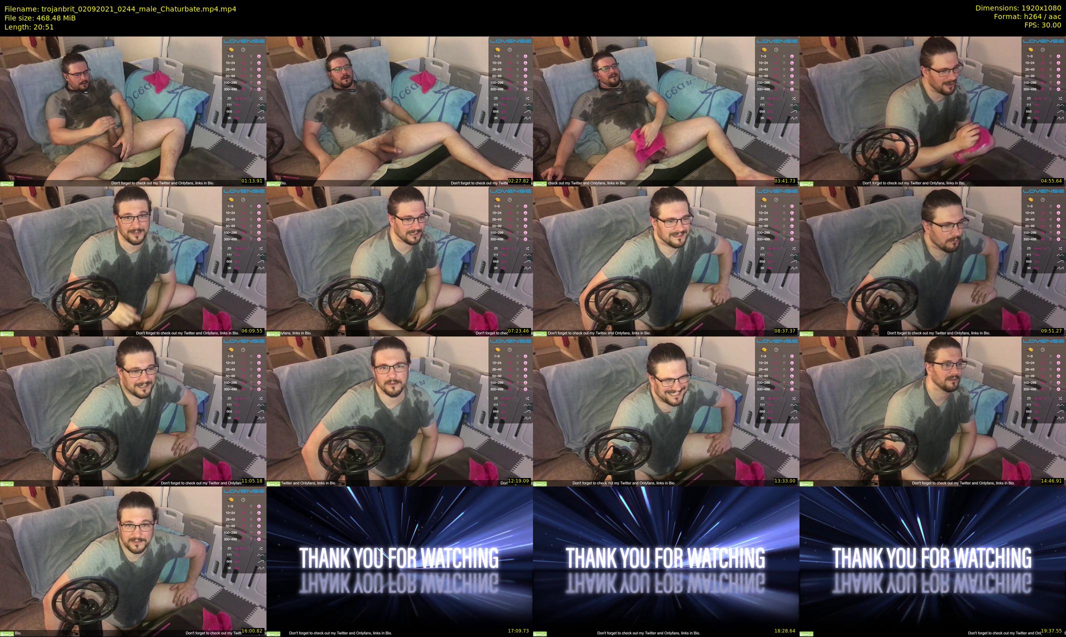 trojanbrit — 21 minute Chaturbate male cam show recording, 1080p, Sep 2, 2021