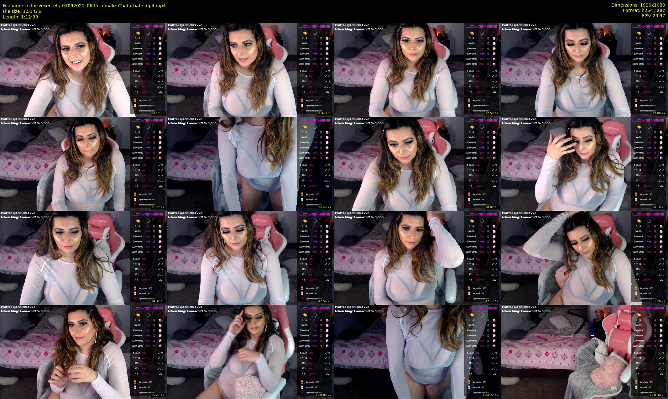 xclusivesecrets — 73 minute Chaturbate female cam show recording, 1080p, Sep 1, 2021