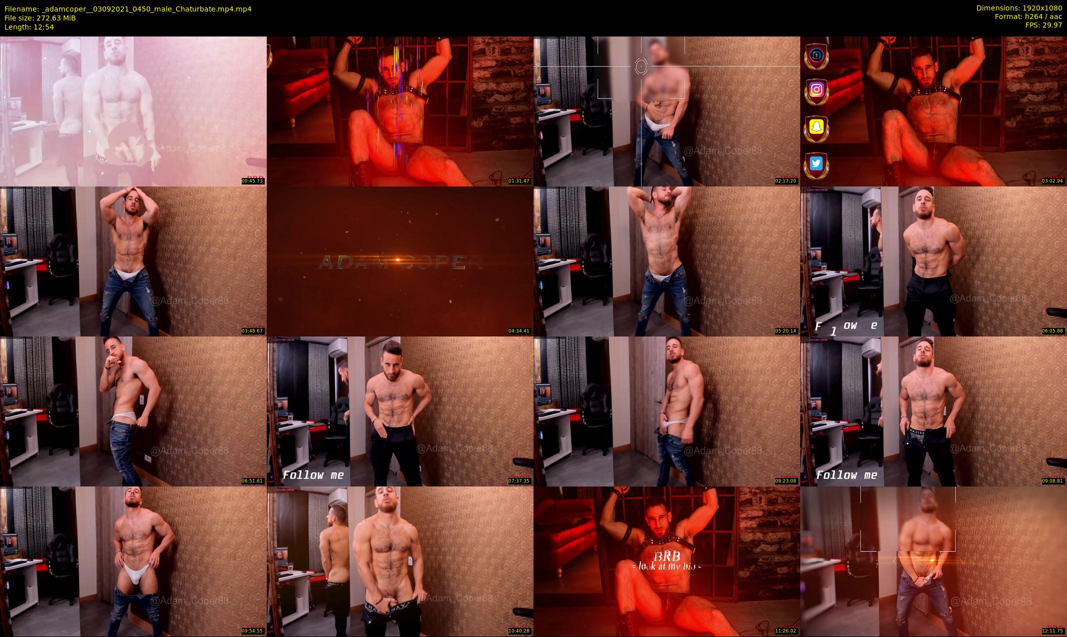 _adamcoper_ — 13 minute Chaturbate male cam show recording, 1080p, Sep 3, 2021