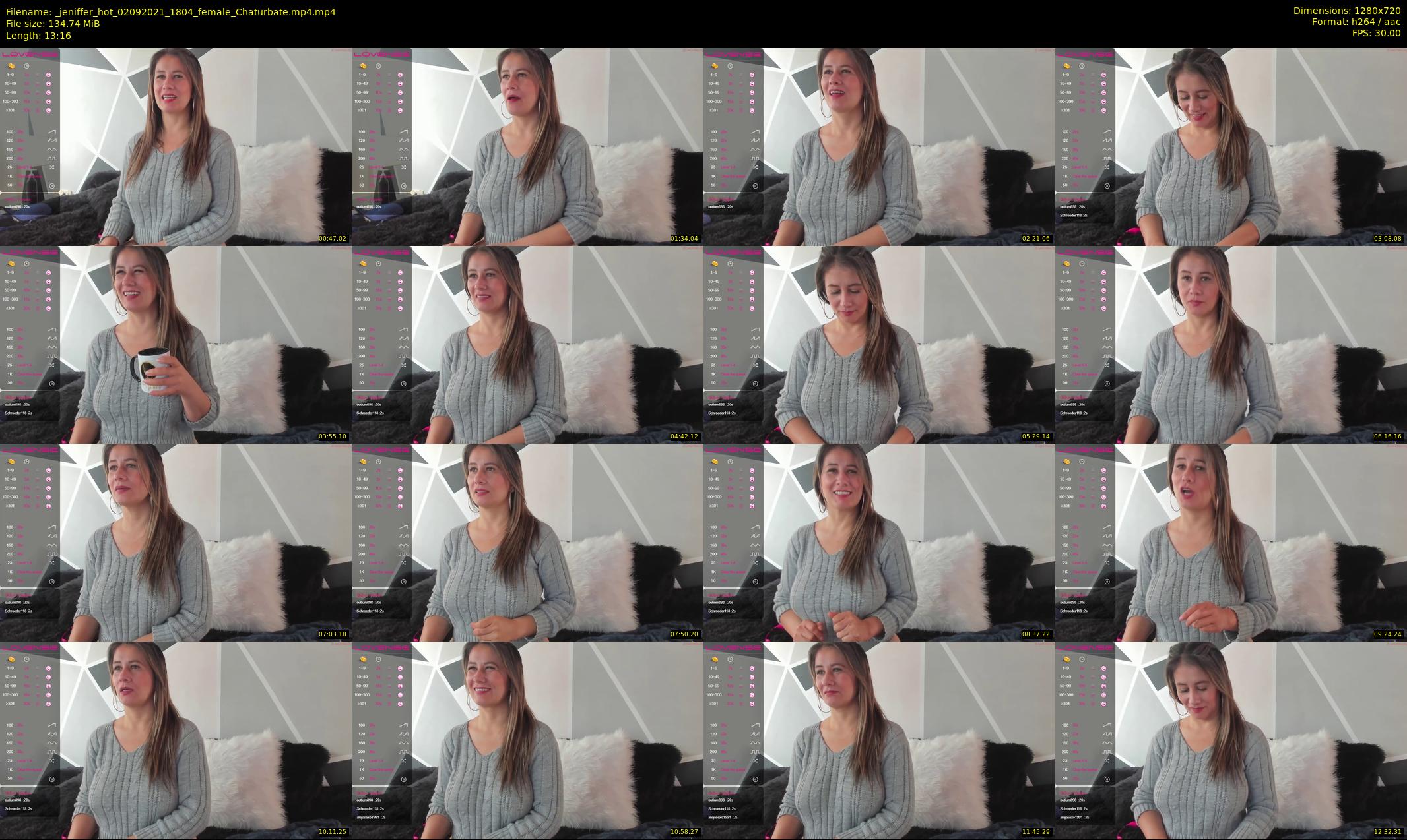 _jeniffer_hot — 14 minute Chaturbate female cam show recording, 720p, Sep 2, 2021