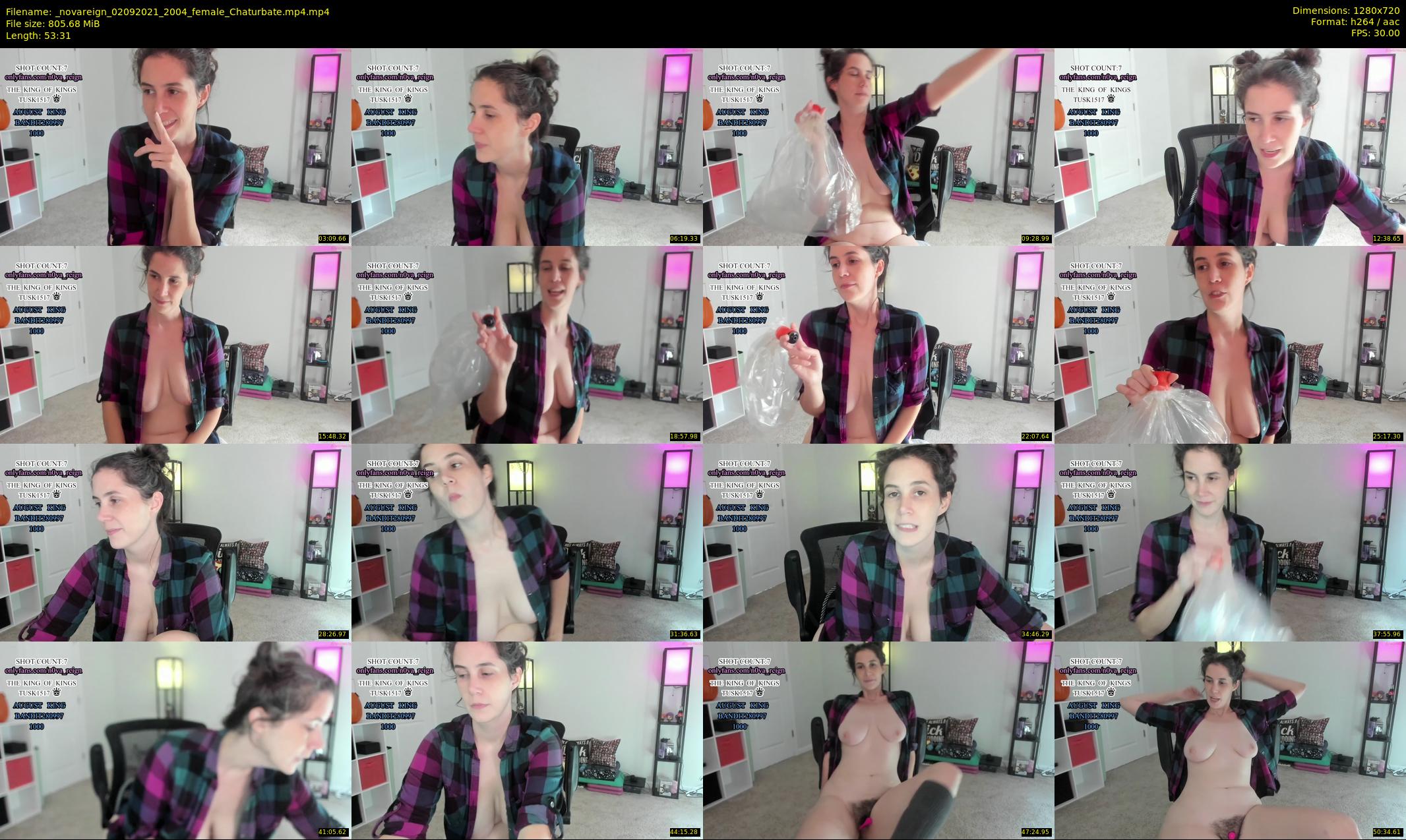 _novareign — 54 minute Chaturbate female cam show recording, 720p, Sep 2, 2021