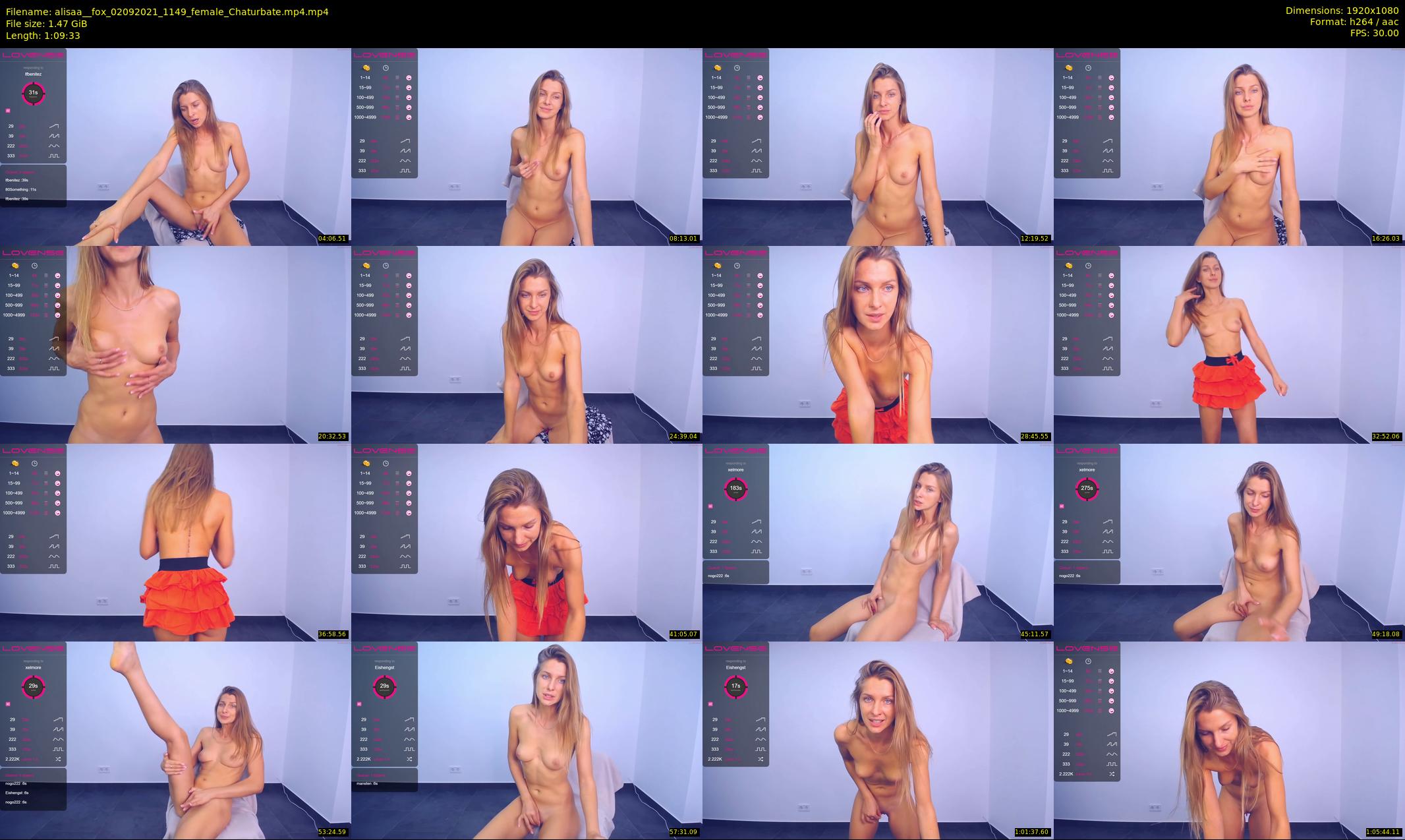 alisaa__fox — 70 minute Chaturbate female cam show recording, 1080p, Sep 2, 2021