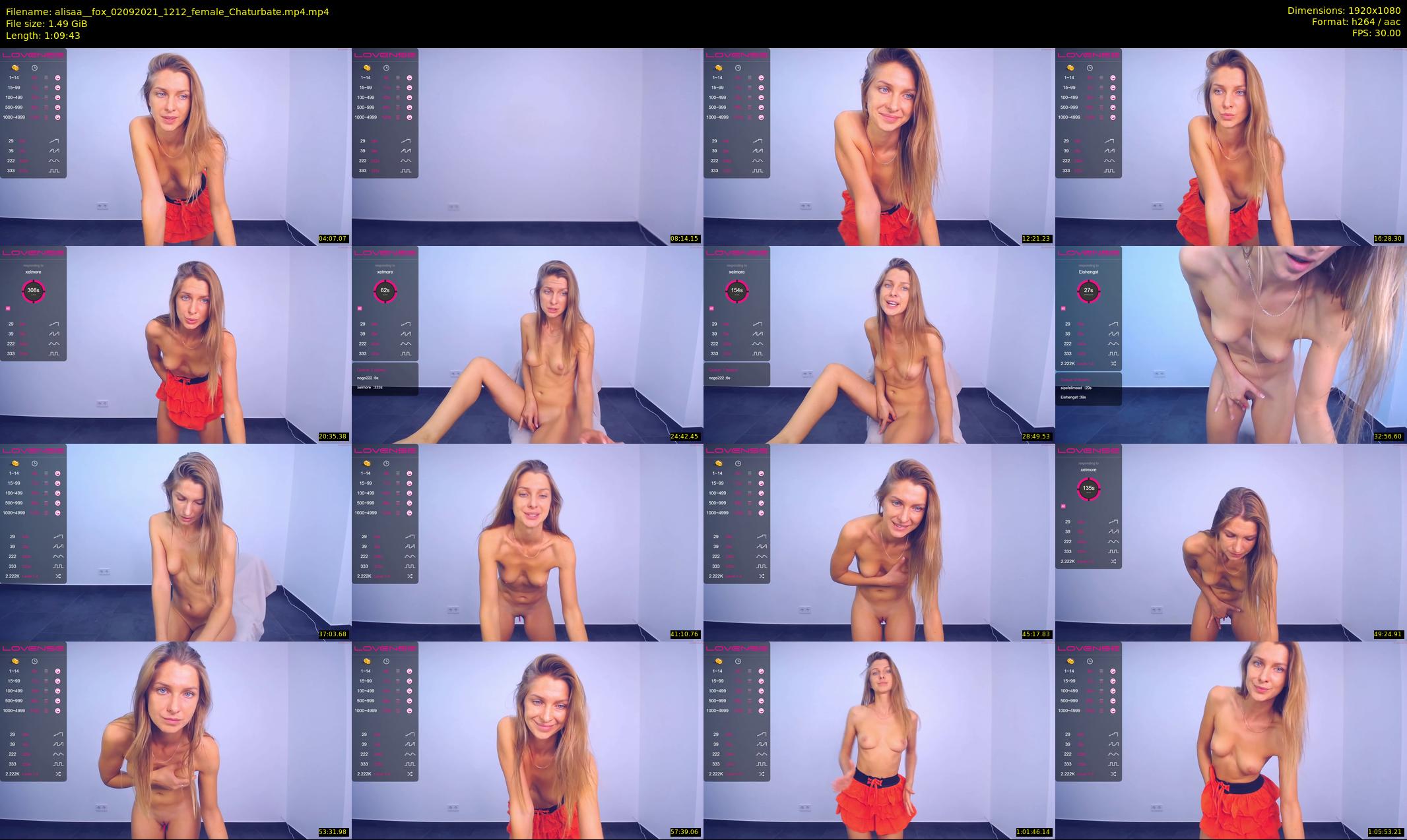 alisaa__fox — 70 minute Chaturbate female cam show recording, 1080p, Sep 2, 2021