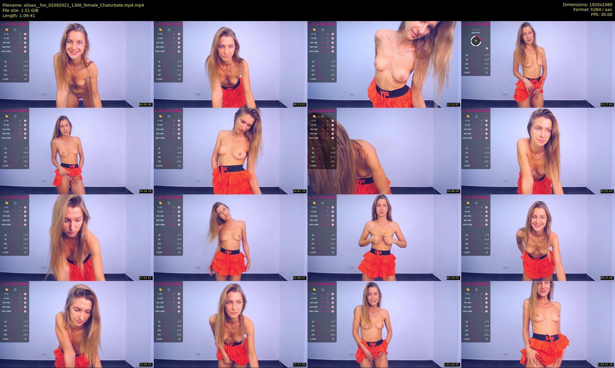 alisaa__fox — 70 minute Chaturbate female cam show recording, 1080p, Sep 2, 2021