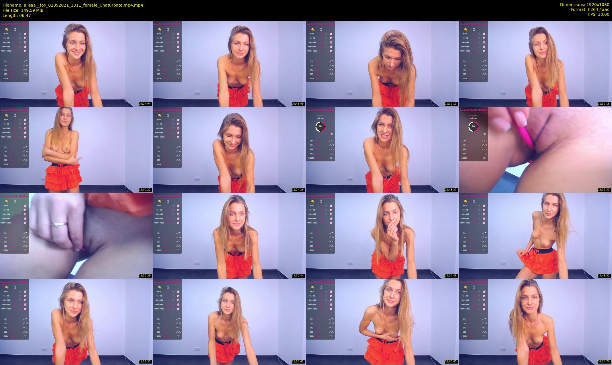 alisaa__fox — 7 minute Chaturbate female cam show recording, 1080p, Sep 2, 2021