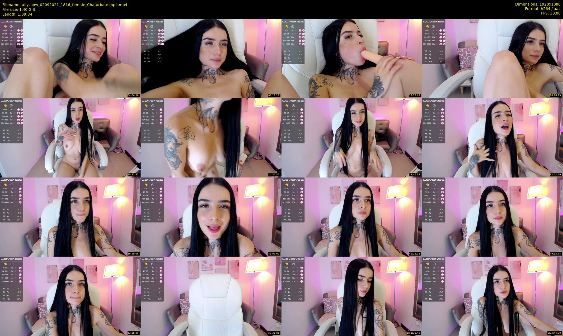 allysnow — 70 minute Chaturbate female cam show recording, 1080p, Sep 2, 2021