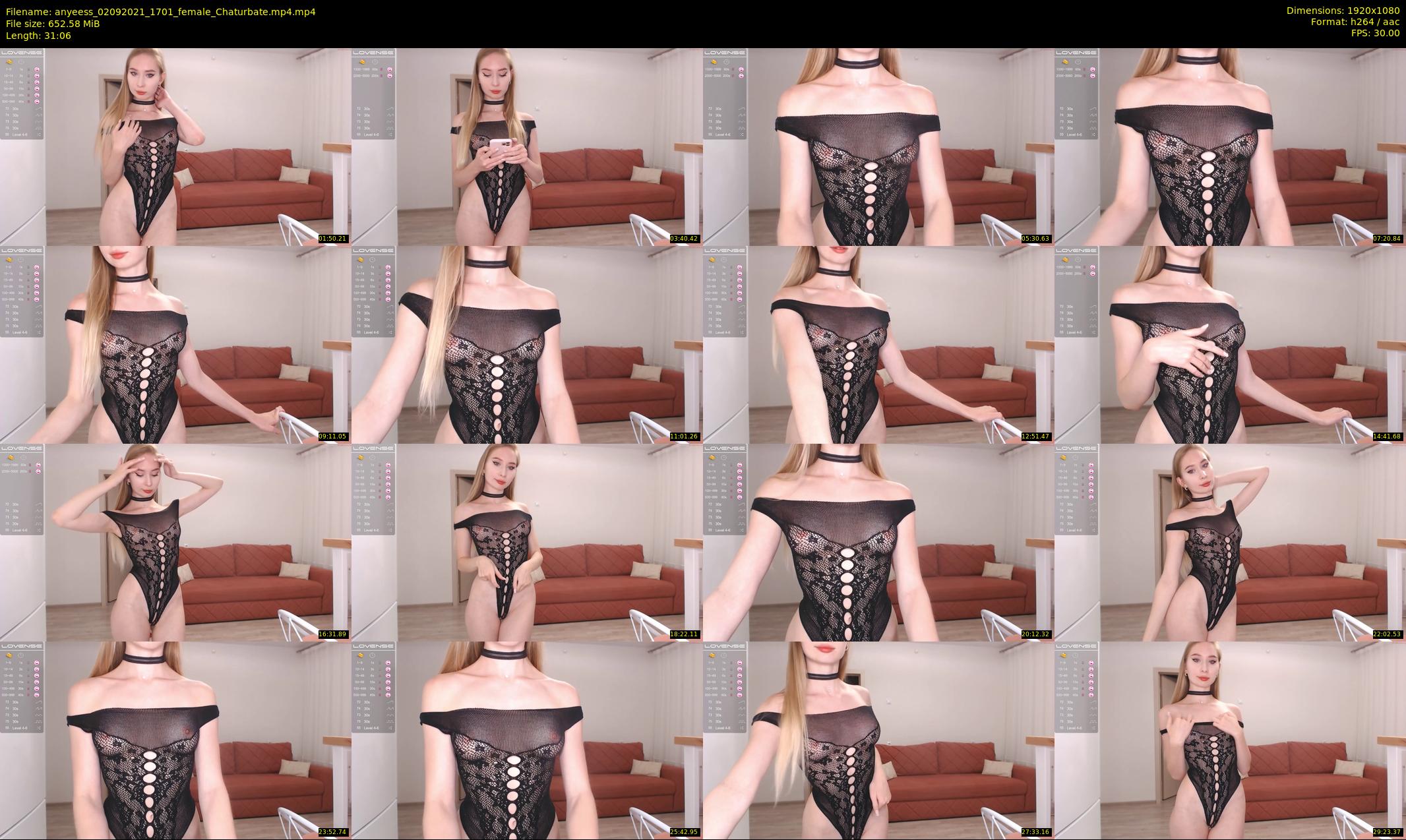 anyeess — 32 minute Chaturbate female cam show recording, 1080p, Sep 2, 2021
