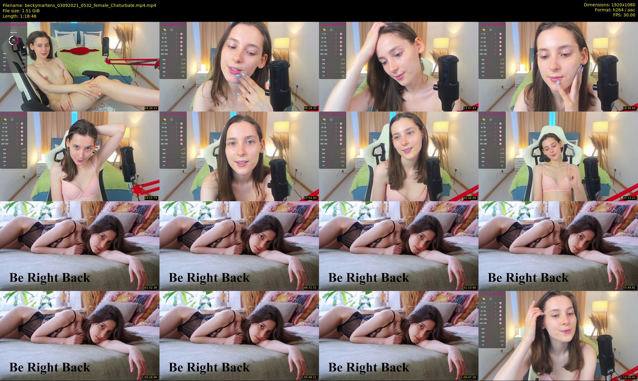 beckymartens — 79 minute Chaturbate female cam show recording, 1080p, Sep 3, 2021