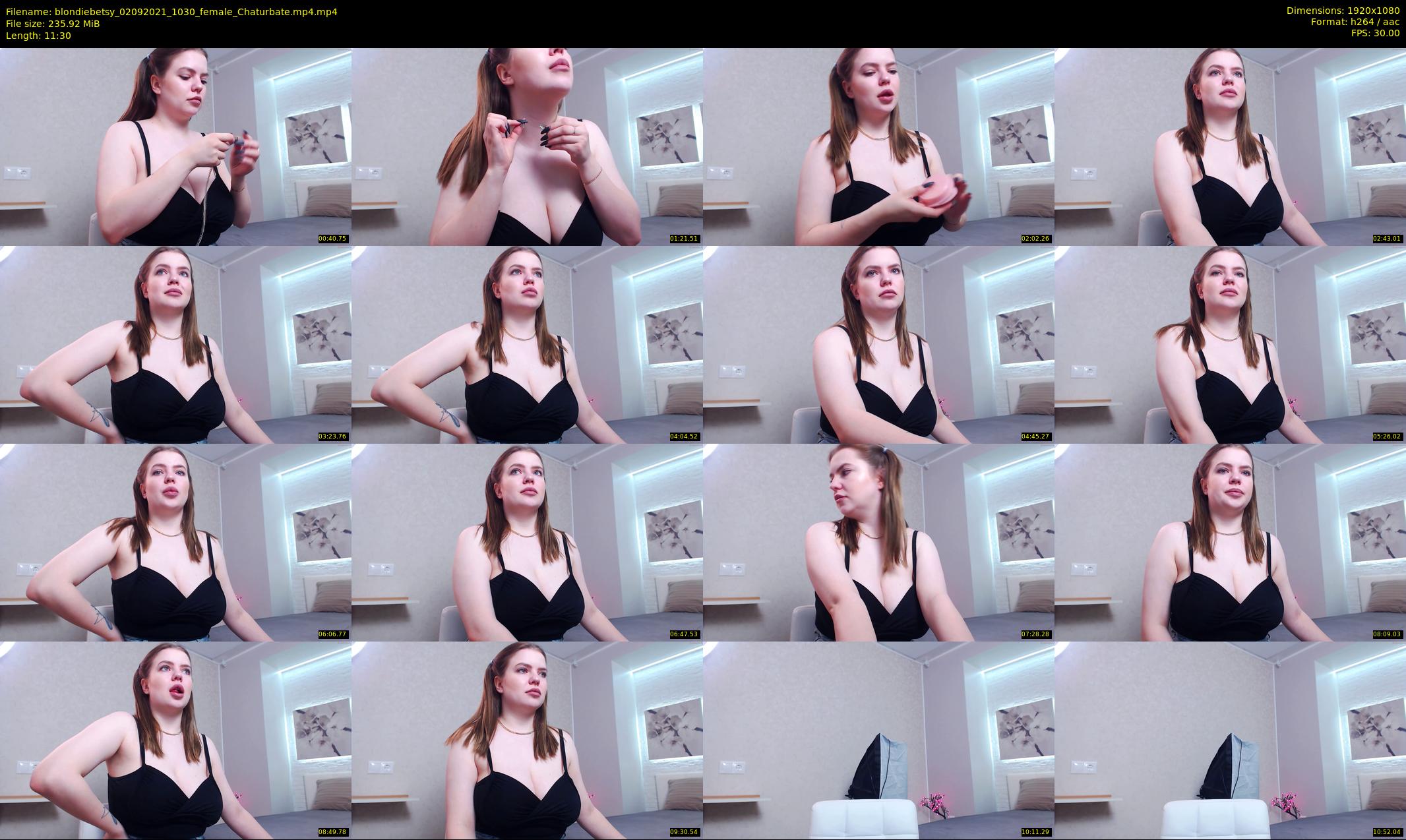 blondiebetsy — 12 minute Chaturbate female cam show recording, 1080p, Sep 2, 2021