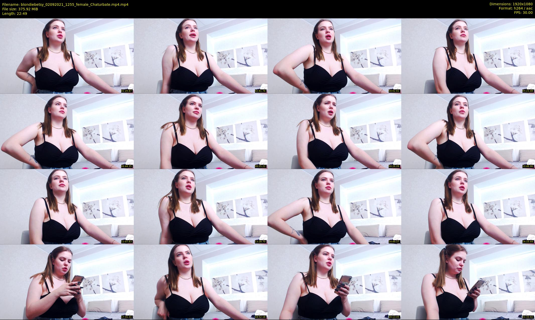 blondiebetsy — 23 minute Chaturbate female cam show recording, 1080p, Sep 2, 2021