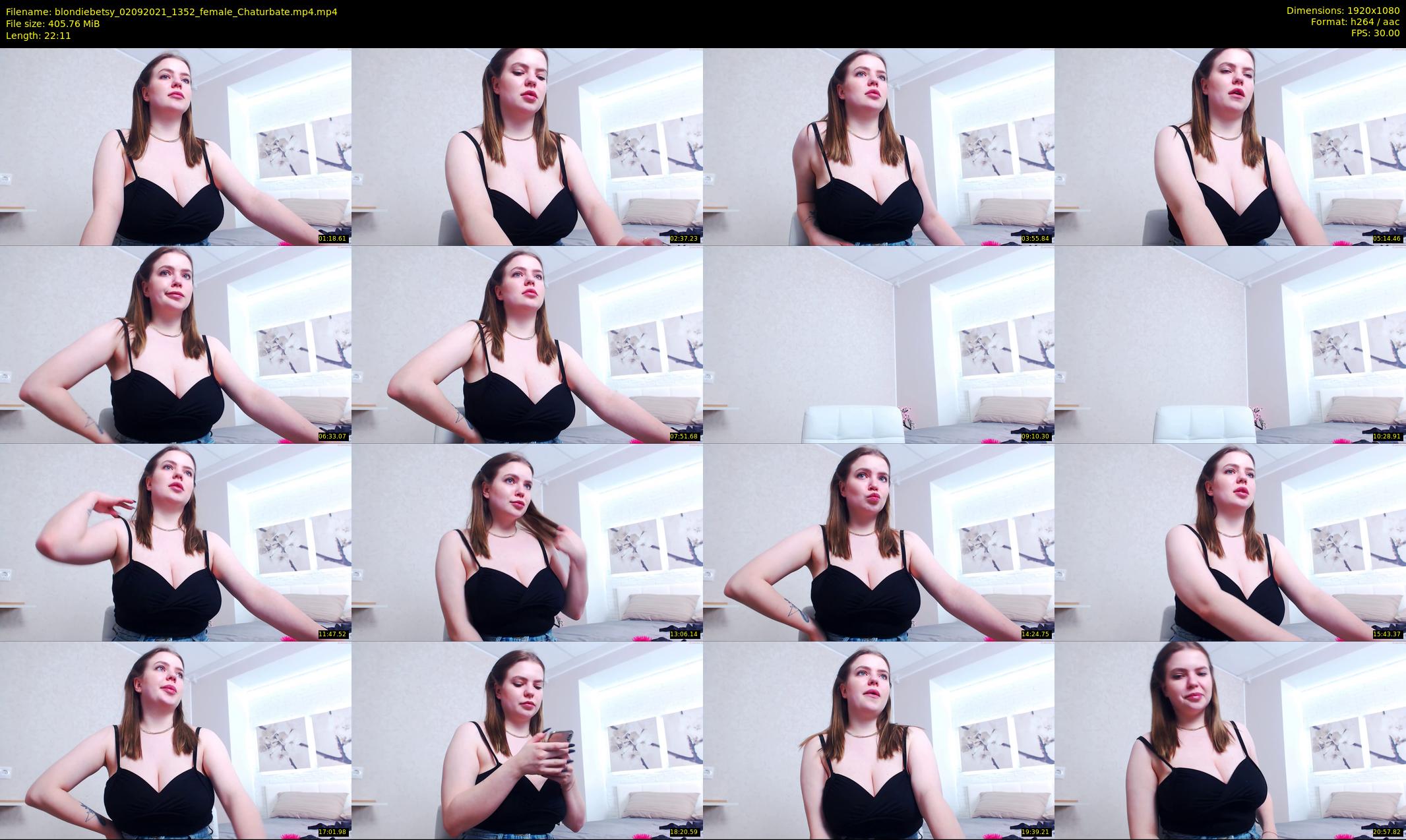 blondiebetsy — 23 minute Chaturbate female cam show recording, 1080p, Sep 2, 2021
