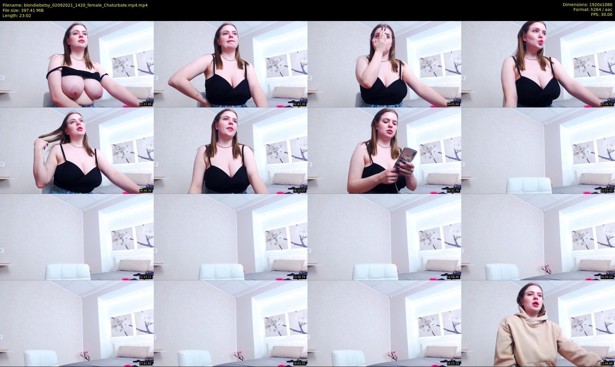 blondiebetsy — 24 minute Chaturbate female cam show recording, 1080p, Sep 2, 2021