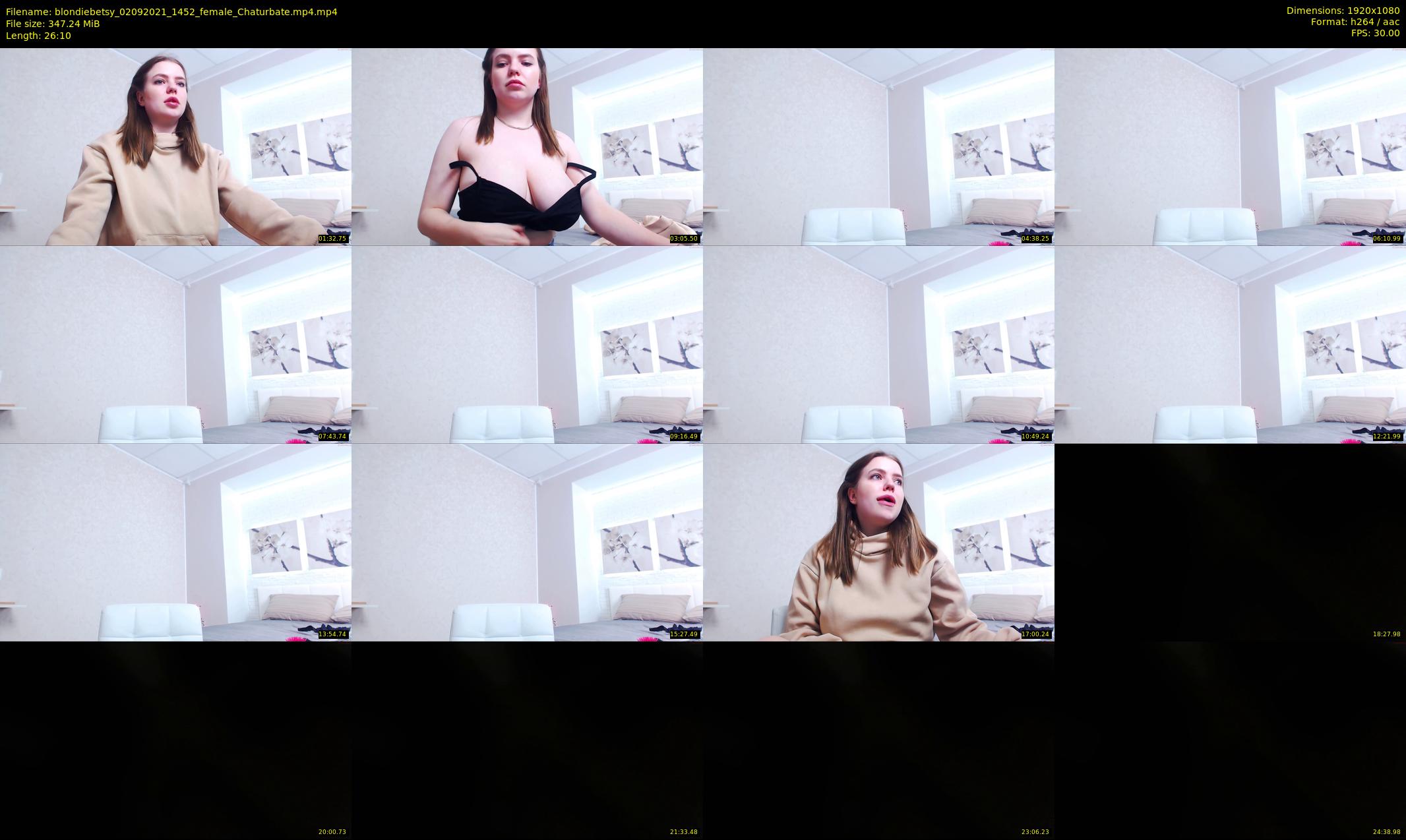 blondiebetsy — 27 minute Chaturbate female cam show recording, 1080p, Sep 2, 2021