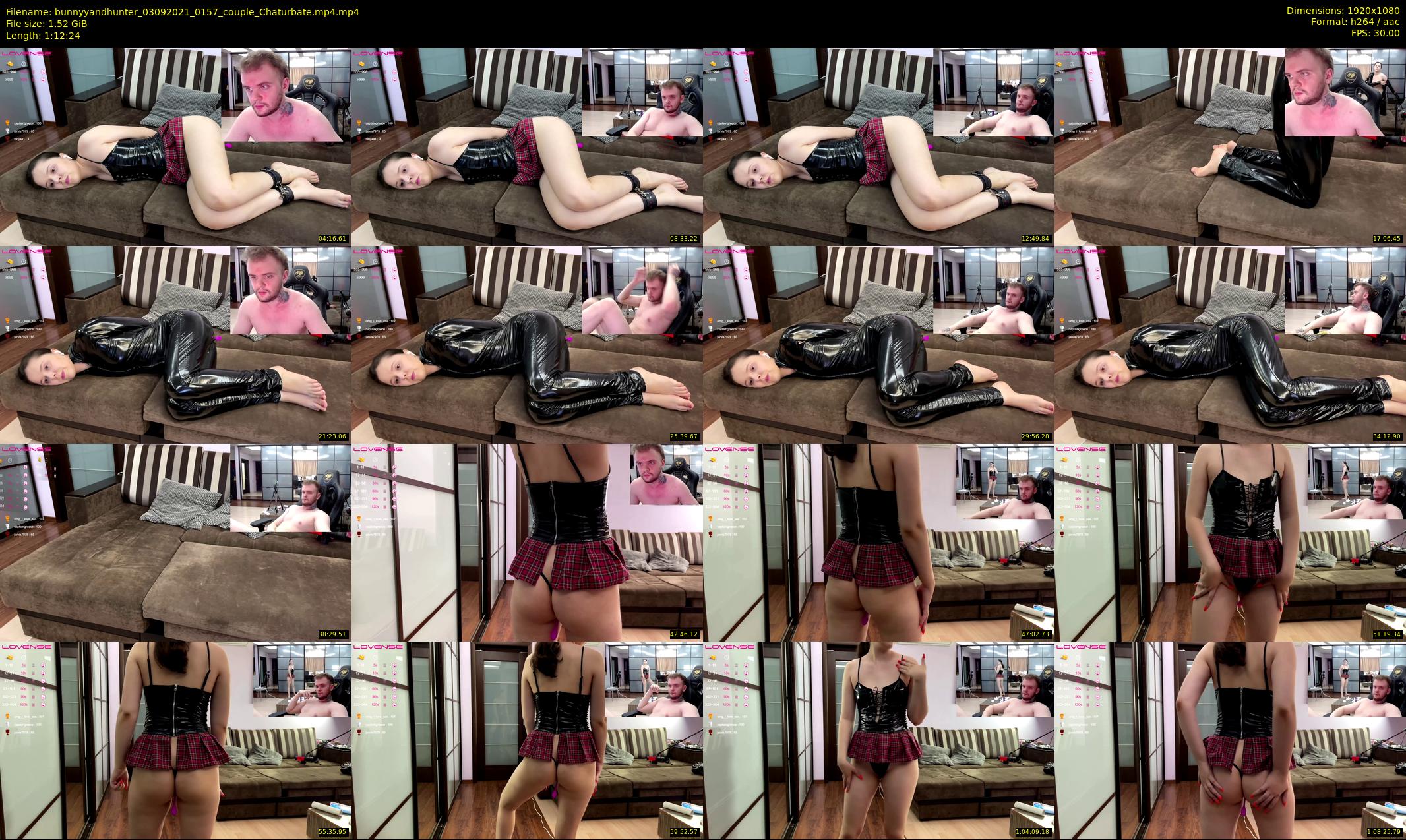 bunnyyandhunter — 73 minute Chaturbate couple cam show recording, 1080p, Sep 3, 2021