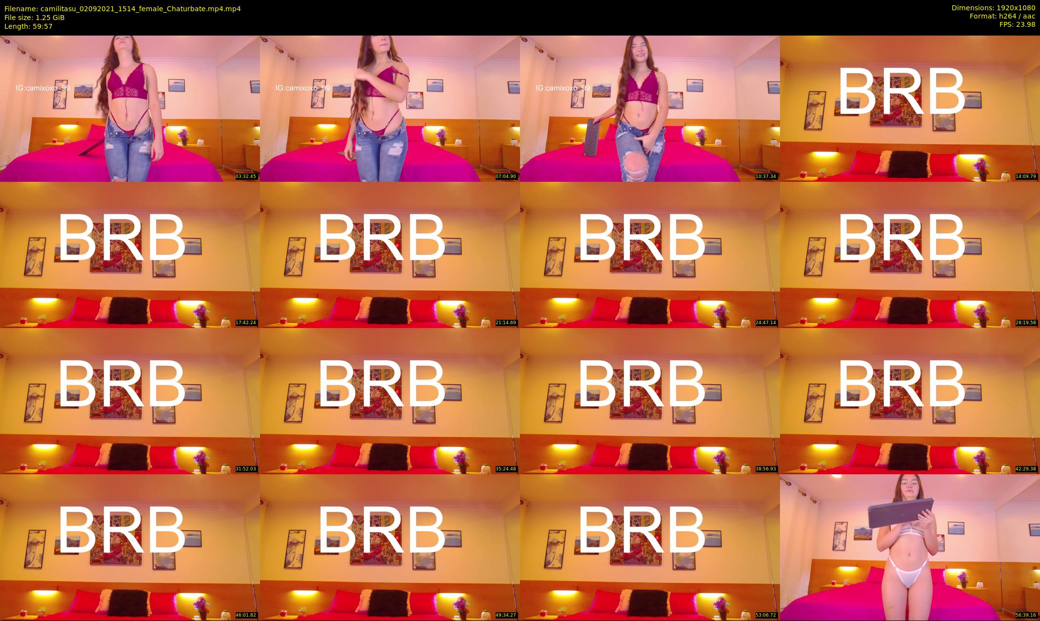 camilitasu — 60 minute Chaturbate female cam show recording, 1080p, Sep 2, 2021
