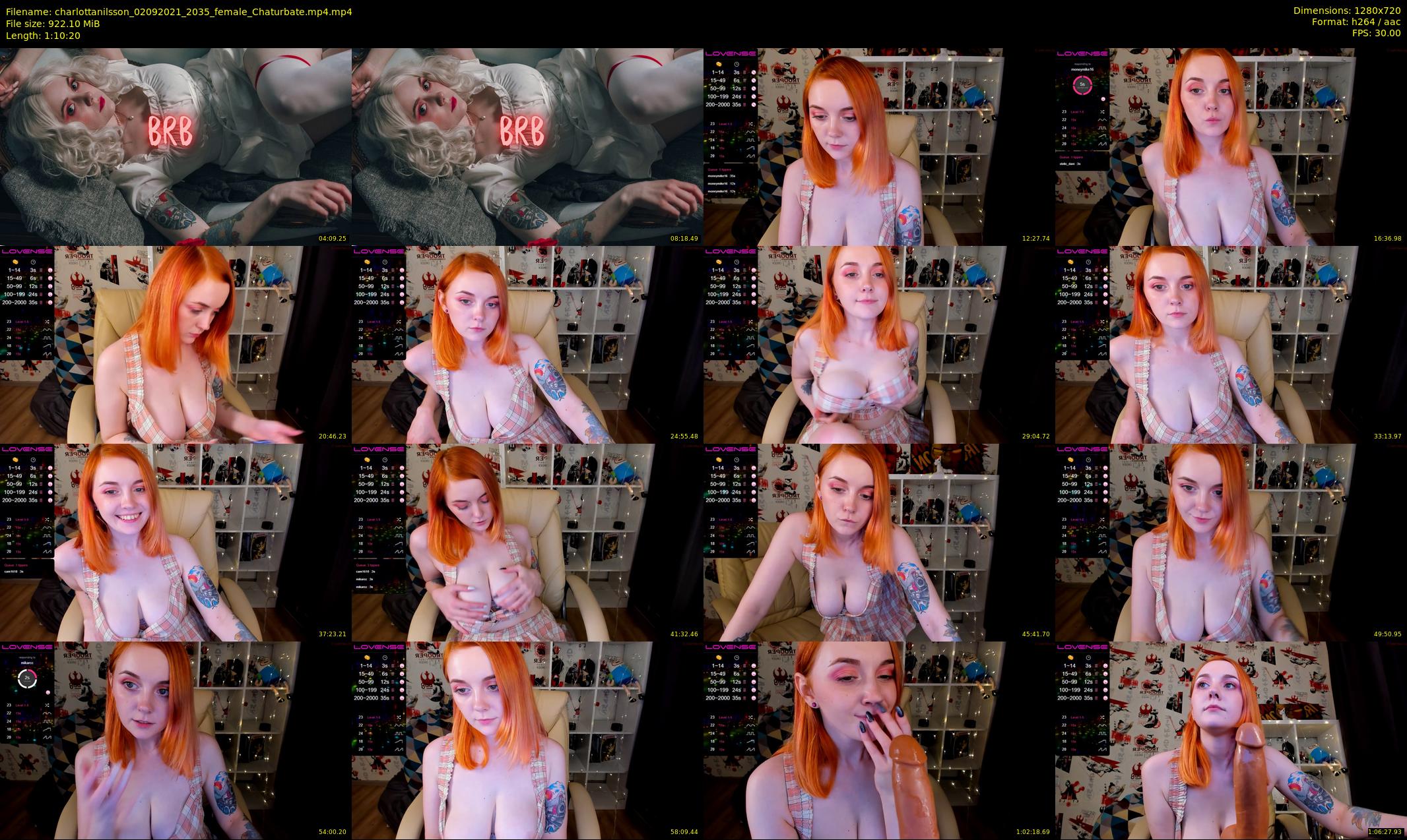 charlottanilsson — 71 minute Chaturbate female cam show recording, 720p, Sep 2, 2021