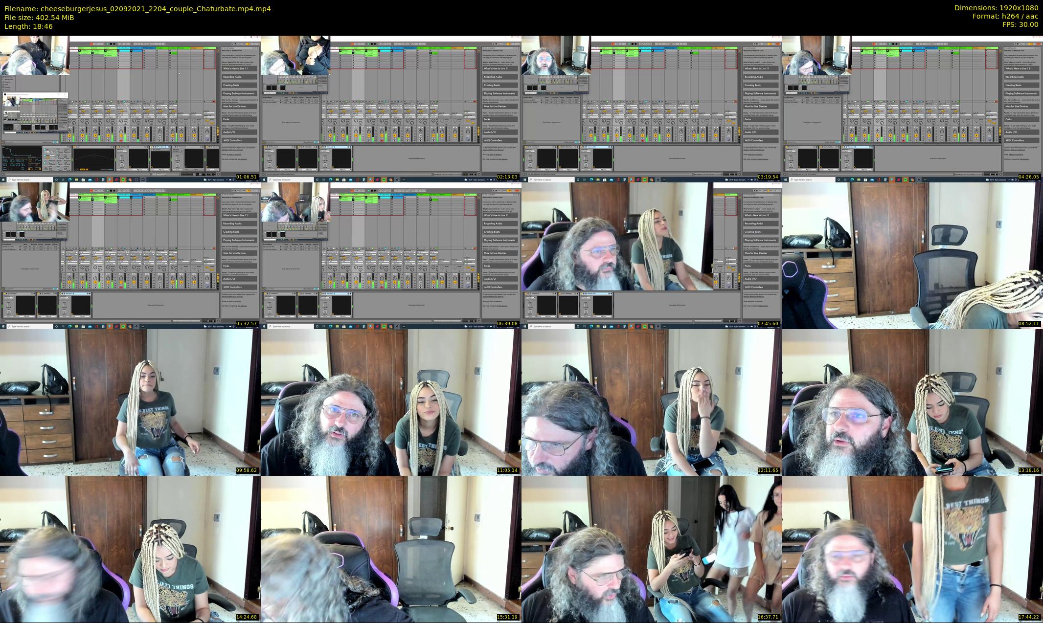 cheeseburgerjesus — 19 minute Chaturbate couple cam show recording, 1080p, Sep 2, 2021
