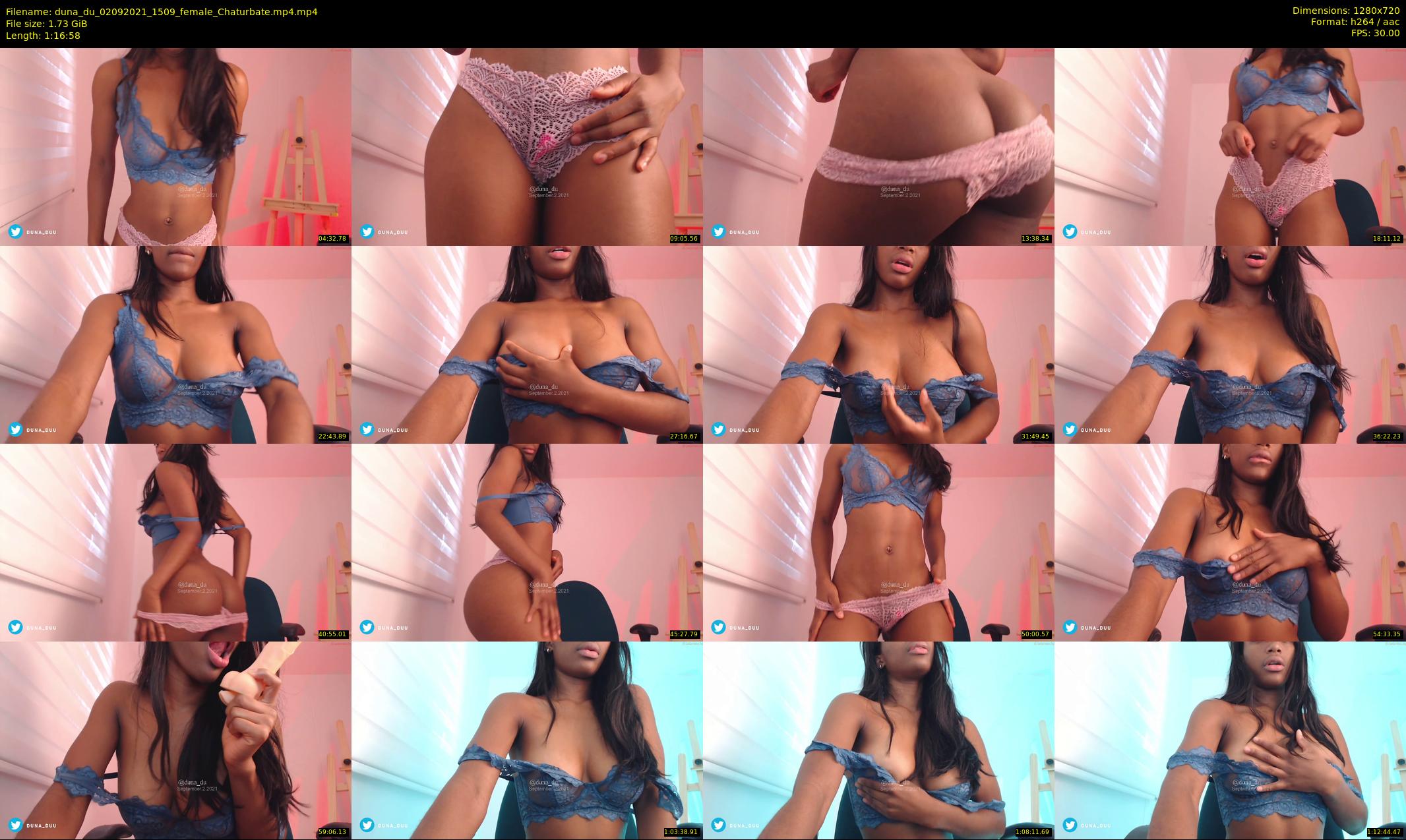 duna_du — 77 minute Chaturbate female cam show recording, 720p, Sep 2, 2021