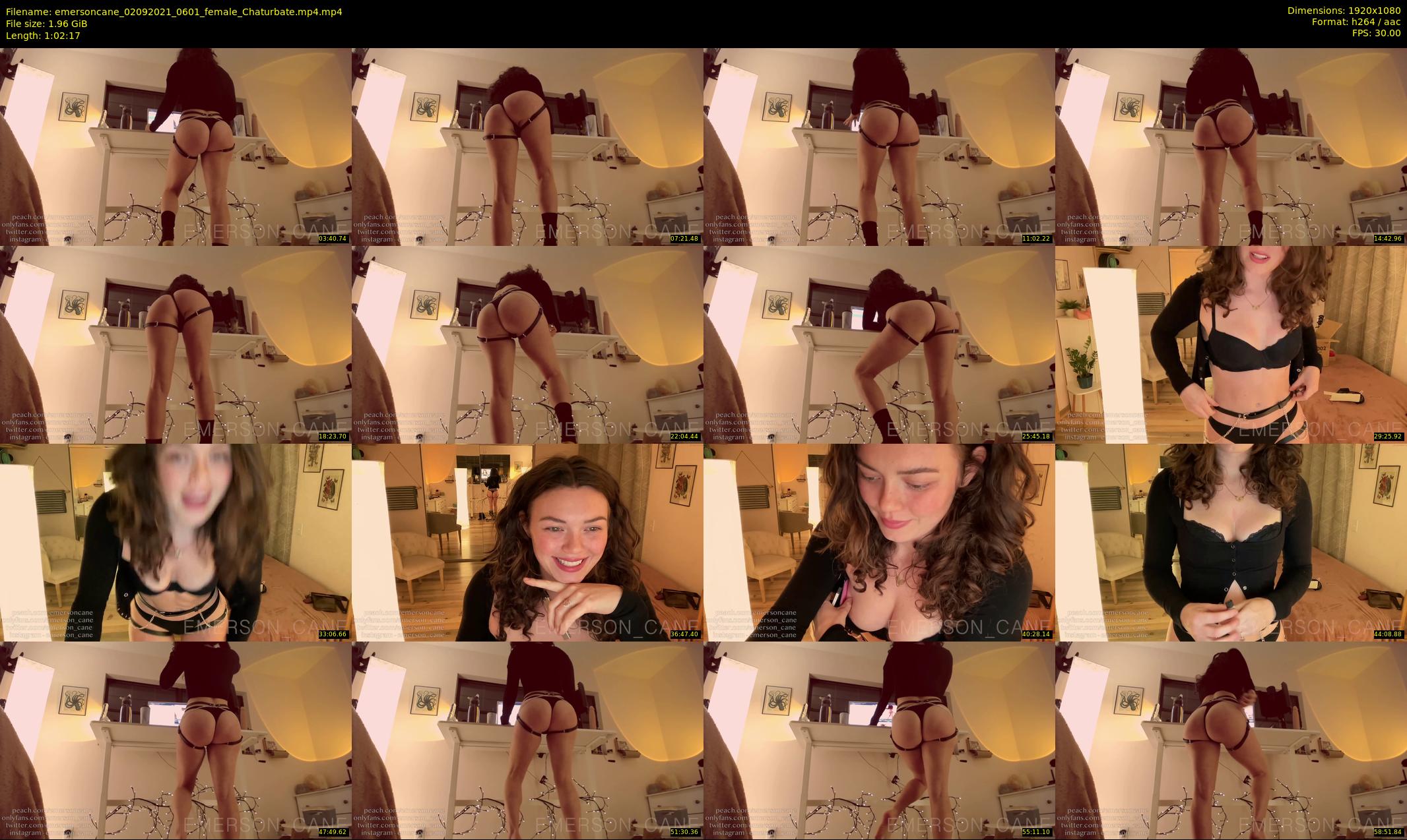 emersoncane — 63 minute Chaturbate female cam show recording, 1080p, Sep 2, 2021