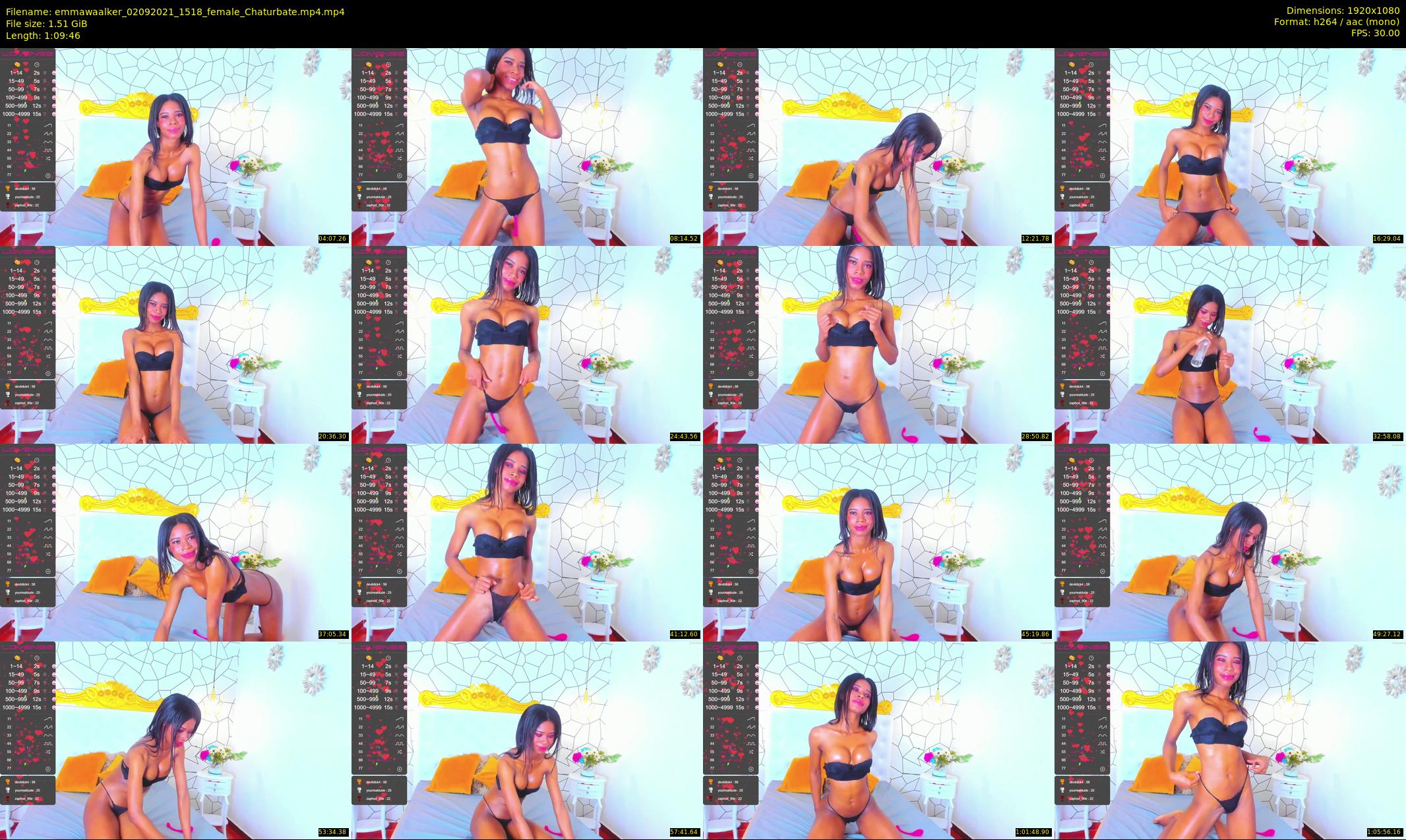 emmawaalker — 70 minute Chaturbate female cam show recording, 1080p, Sep 2, 2021