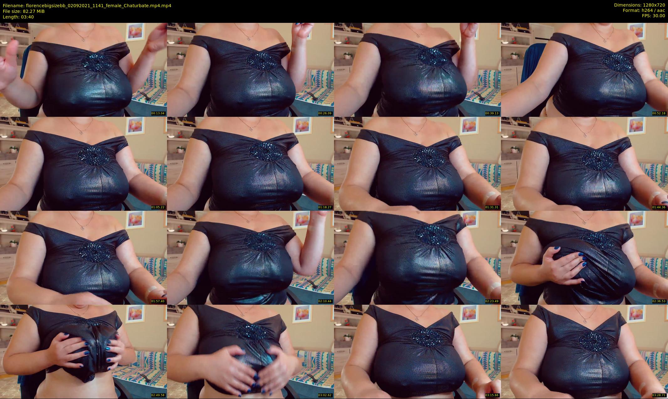 florencebigsizebb — 4 minute Chaturbate female cam show recording, 720p, Sep 2, 2021
