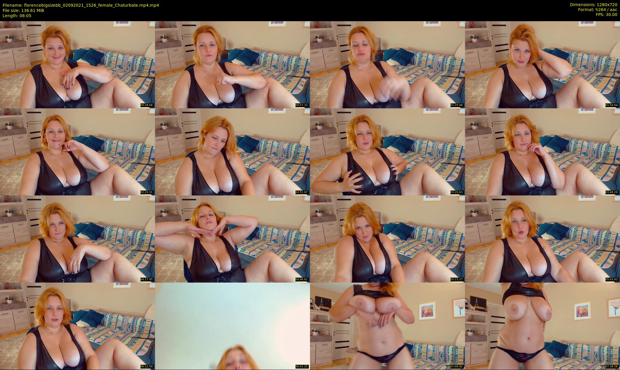 florencebigsizebb — 9 minute Chaturbate female cam show recording, 720p, Sep 2, 2021