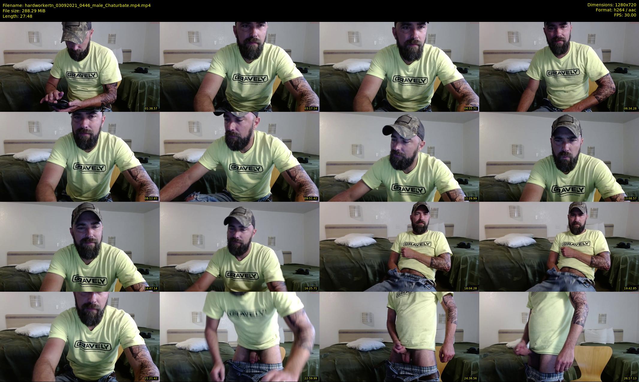 hardworkertn — 28 minute Chaturbate male cam show recording, 720p, Sep 3, 2021