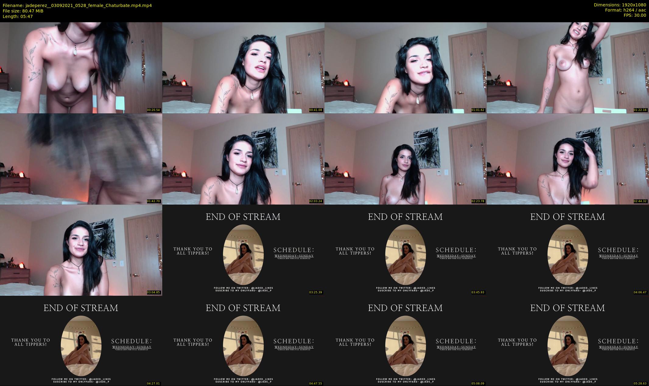 jadeperez_ — 6 minute Chaturbate female cam show recording, 1080p, Sep 3, 2021