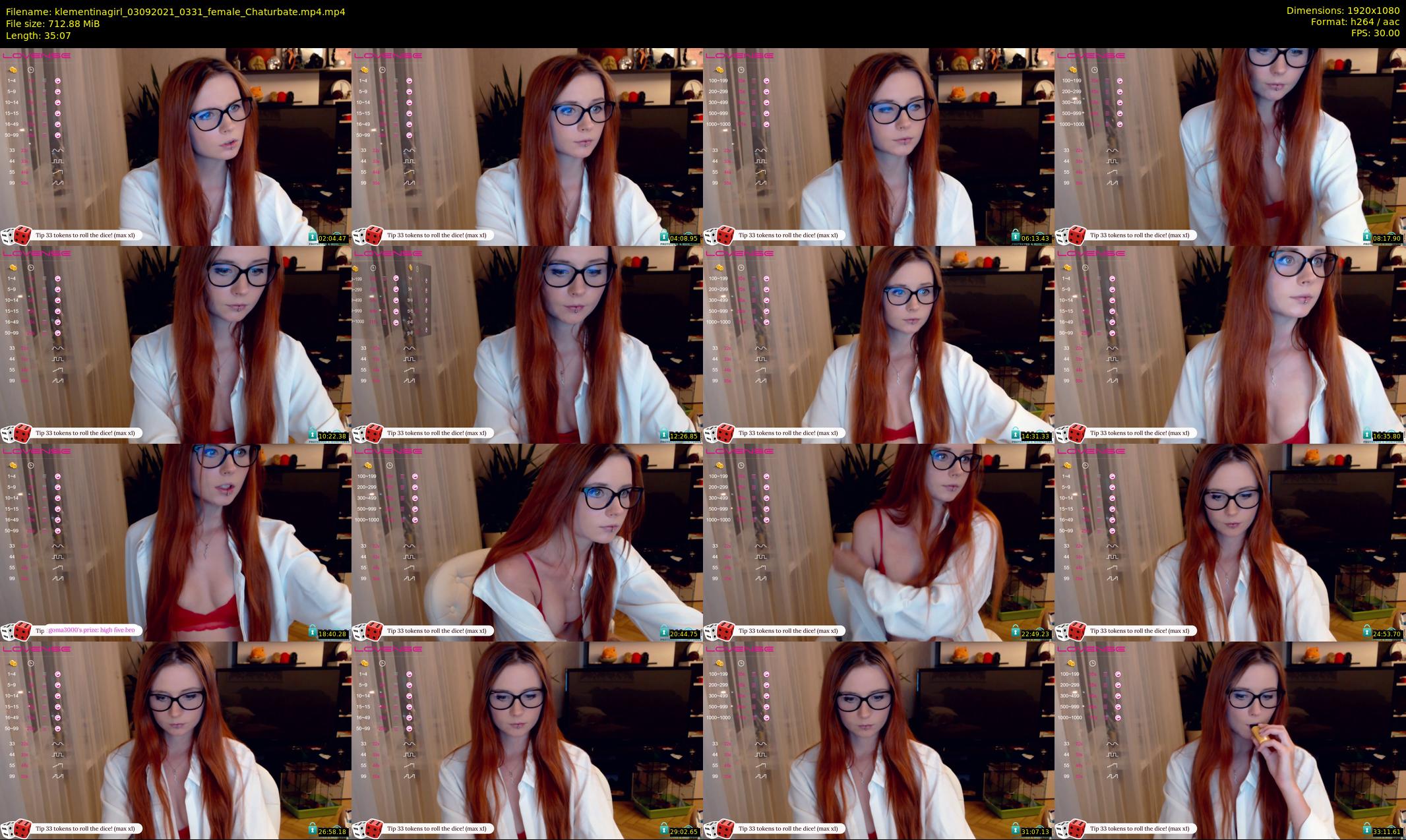 klementinagirl — 36 minute Chaturbate female cam show recording, 1080p, Sep 3, 2021