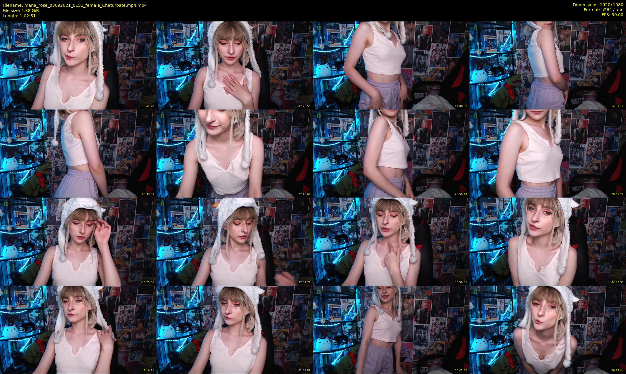mana_rose — 63 minute Chaturbate female cam show recording, 1080p, Sep 3, 2021