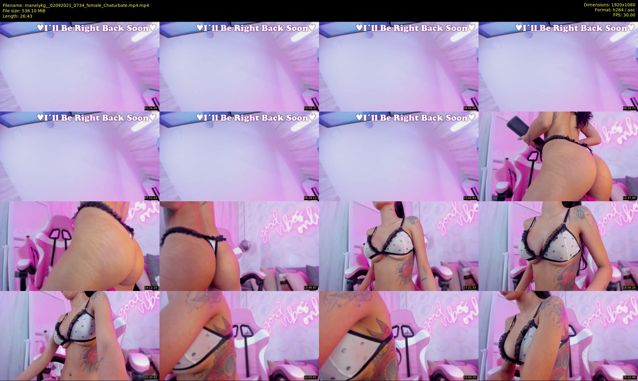 manelykg_ — 27 minute Chaturbate female cam show recording, 1080p, Sep 2, 2021