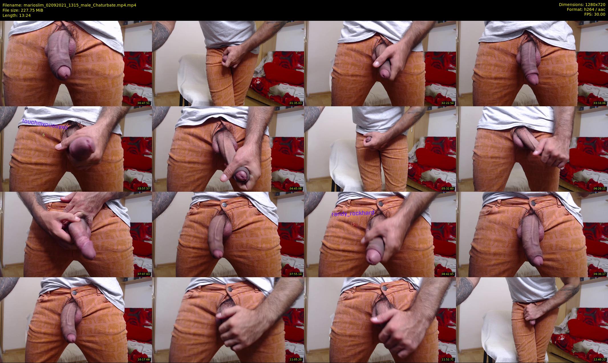 marioslim — 14 minute Chaturbate male cam show recording, 720p, Sep 2, 2021