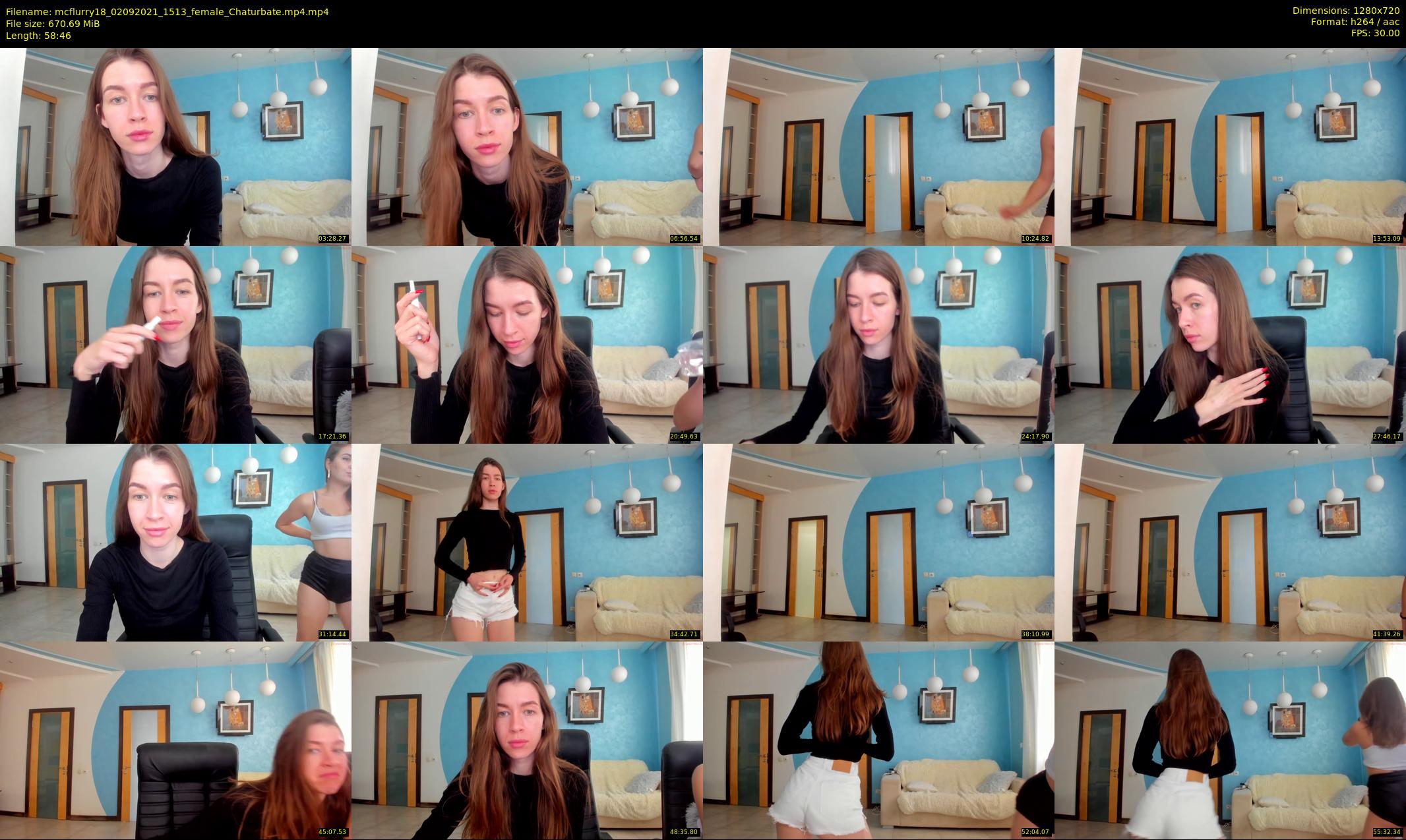 mcflurry18 — 59 minute Chaturbate female cam show recording, 720p, Sep 2, 2021